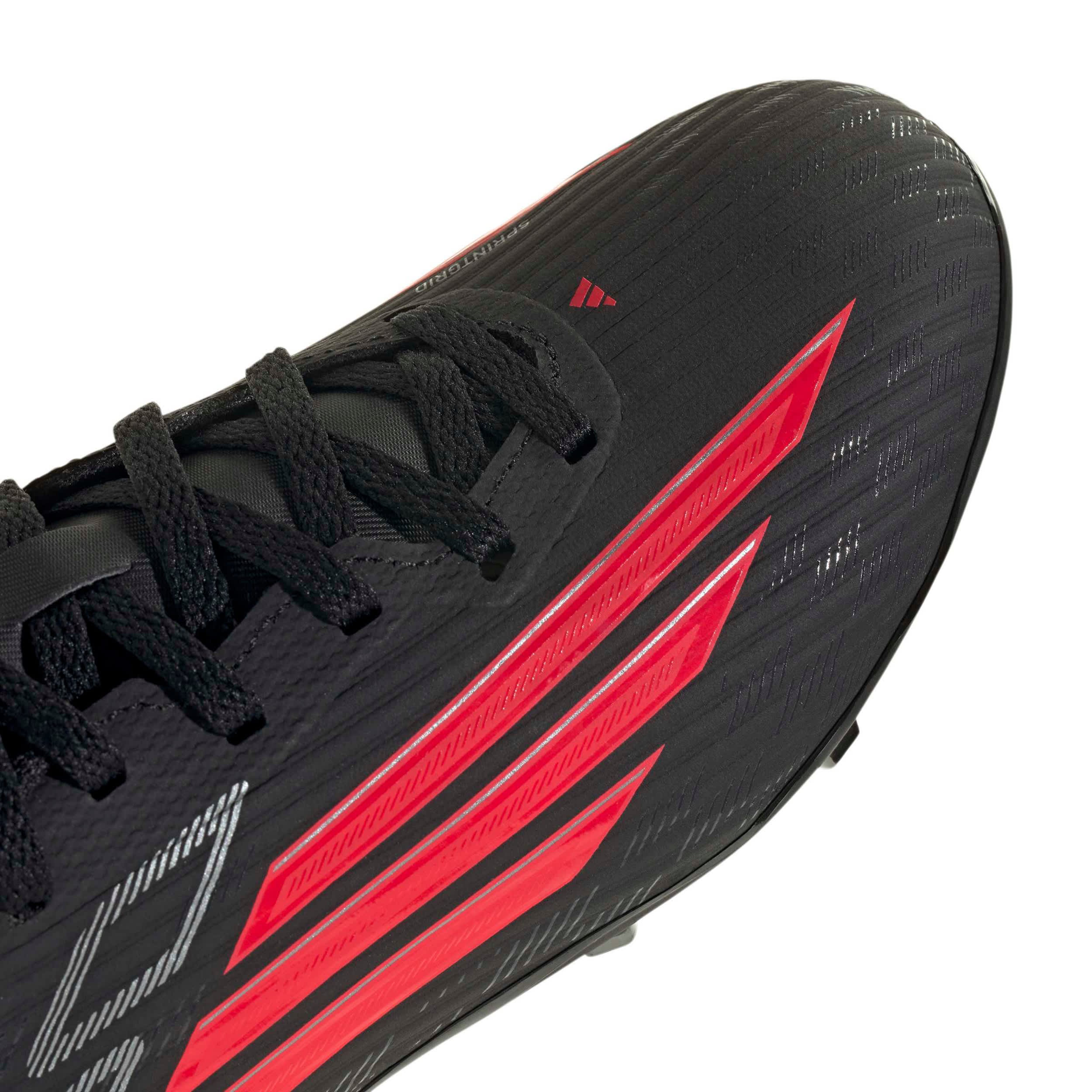 ADIDAS-BOYS BIG-LITTLE KID F50 LEAGUE SOCCER CLEATS-BLACK & RED