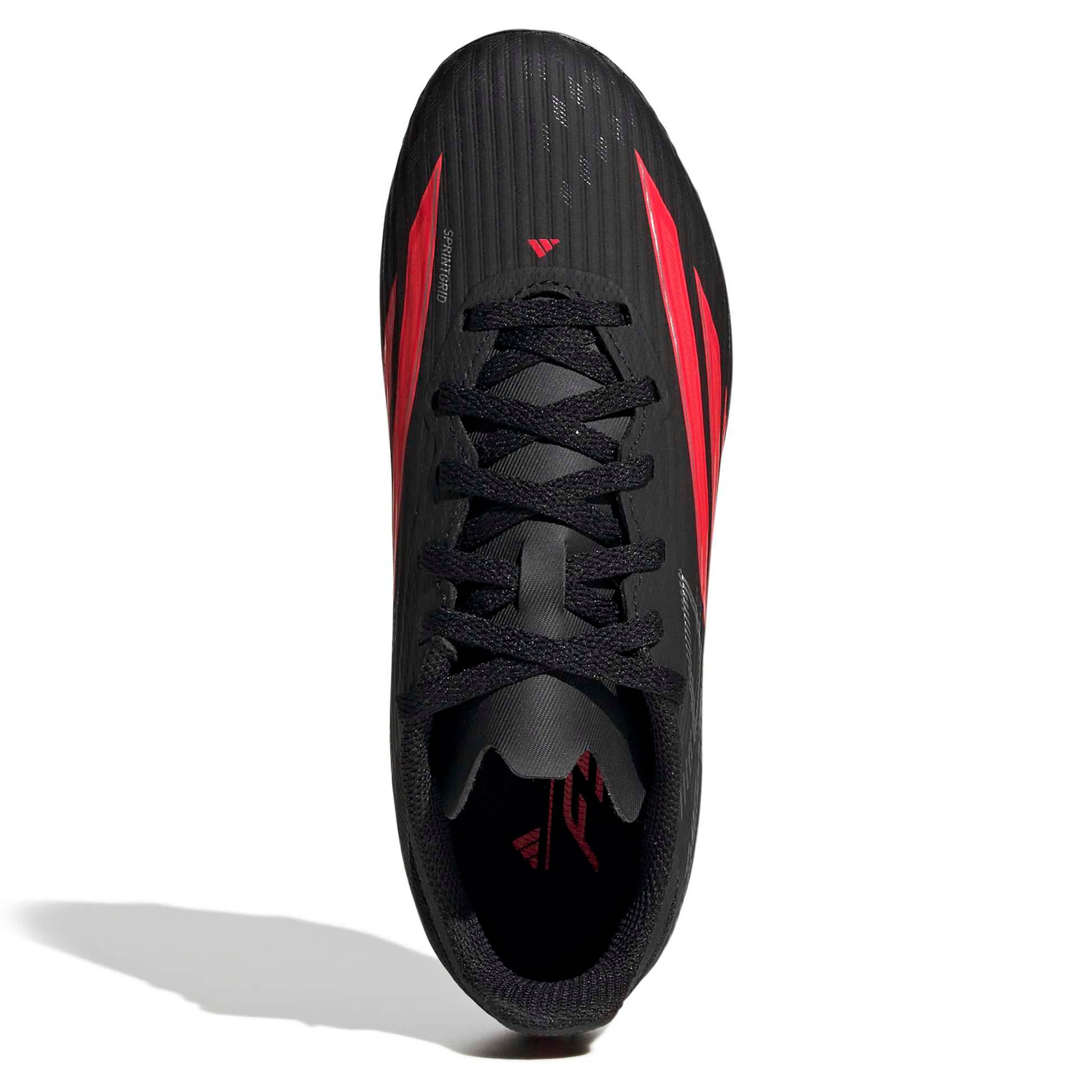 ADIDAS-BOYS BIG-LITTLE KID F50 LEAGUE SOCCER CLEATS-BLACK & RED