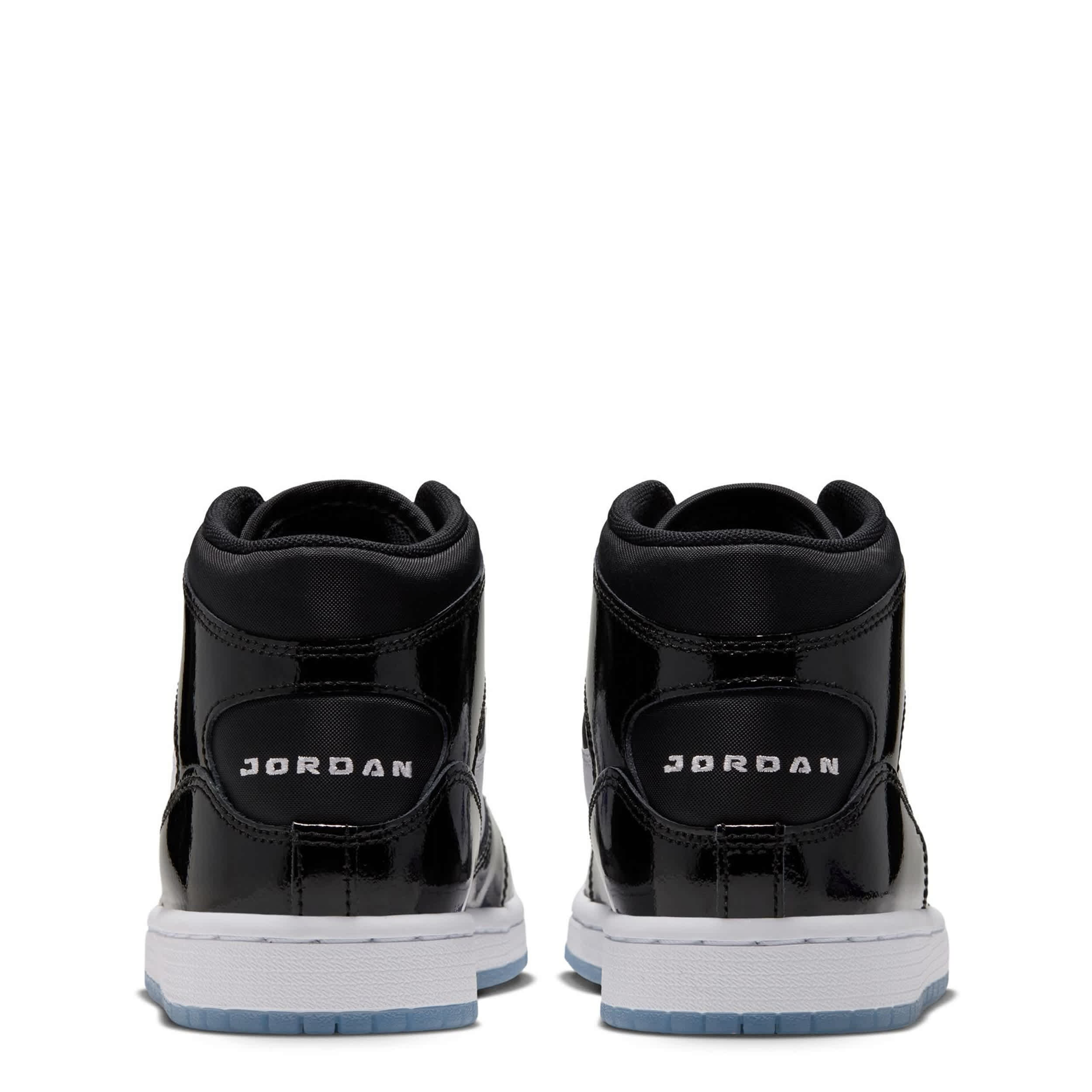 JORDAN-BOYS BIG KID COURT CONNECT MID SNEAKER-BLACK & BLUE