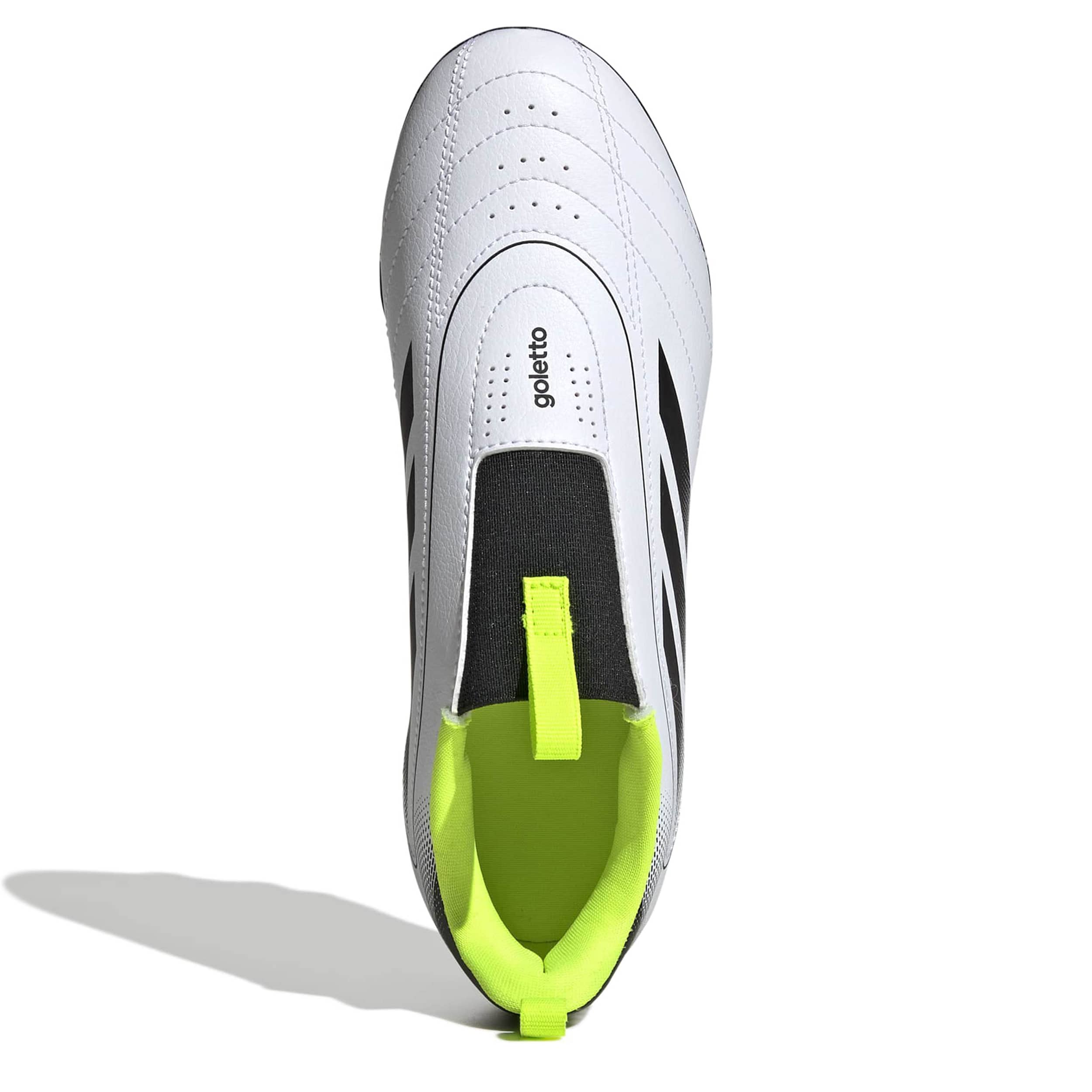 ADIDAS-GIRLS GOLETTO IX FG/M-WHITE & BLACK