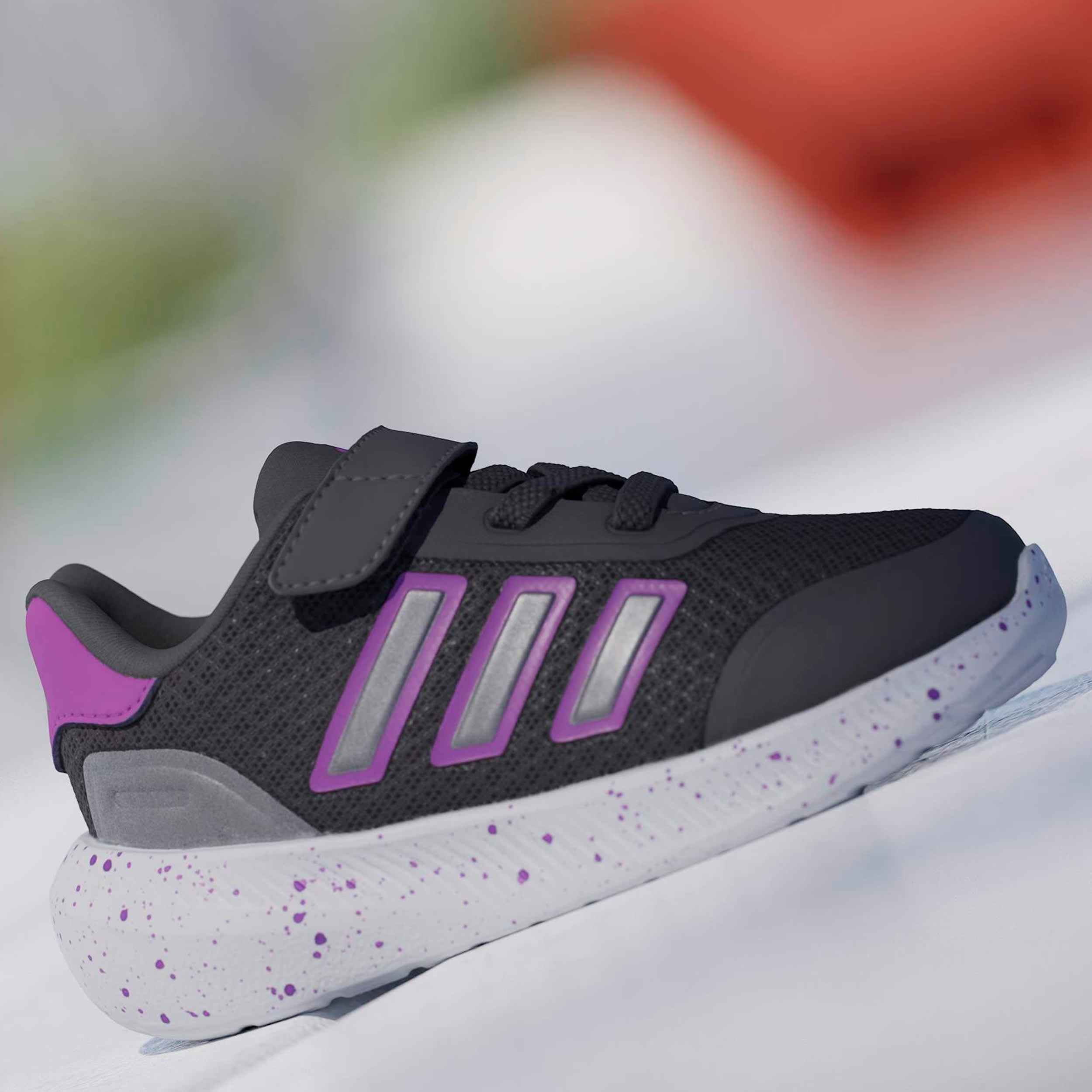 ADIDAS-BOYS X_PLRPATH EL I-GREY & PURPLE