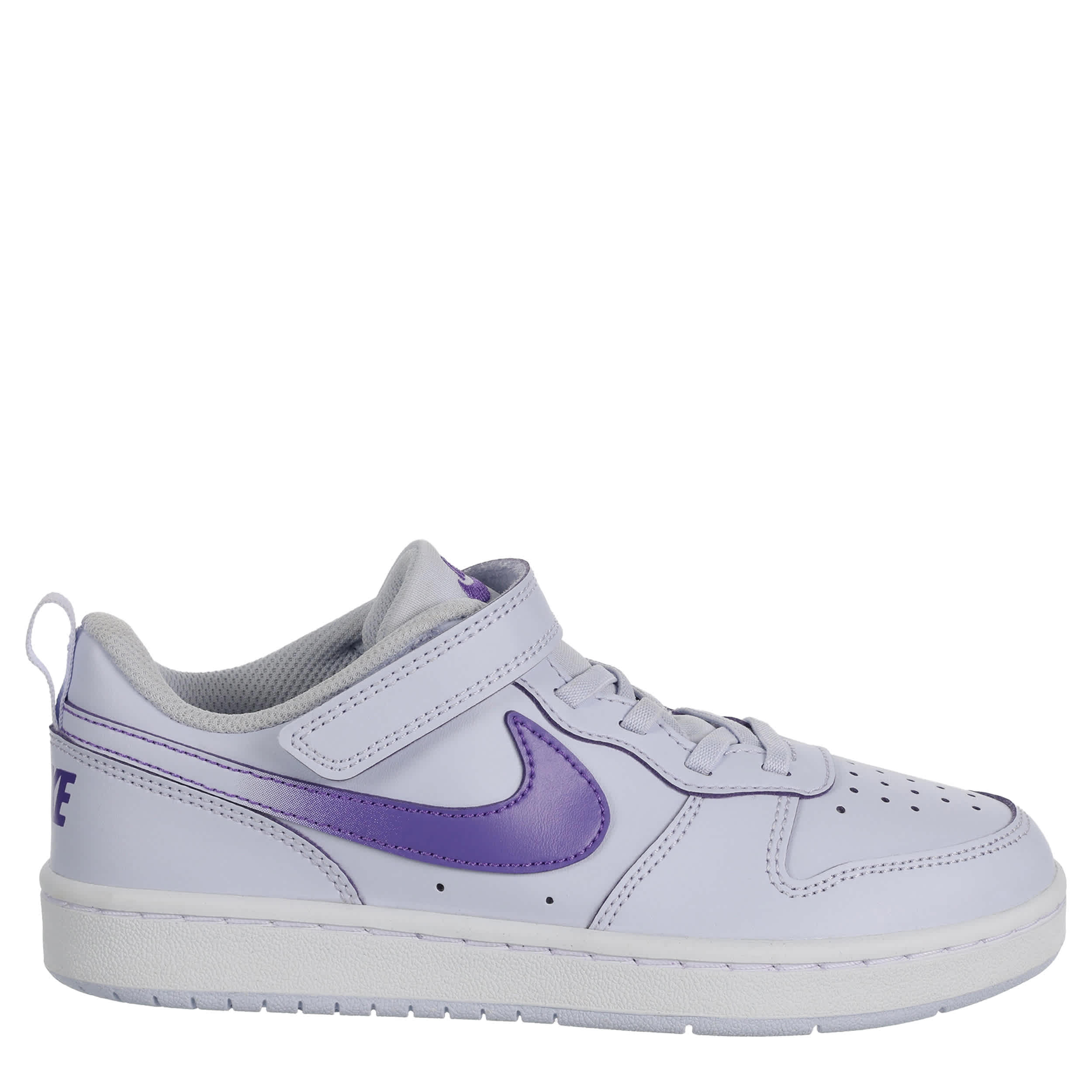 NIKE-GIRLS LITTLE KID COURT BOROUGH LOW SNEAKER-PURPLE & PURPLE