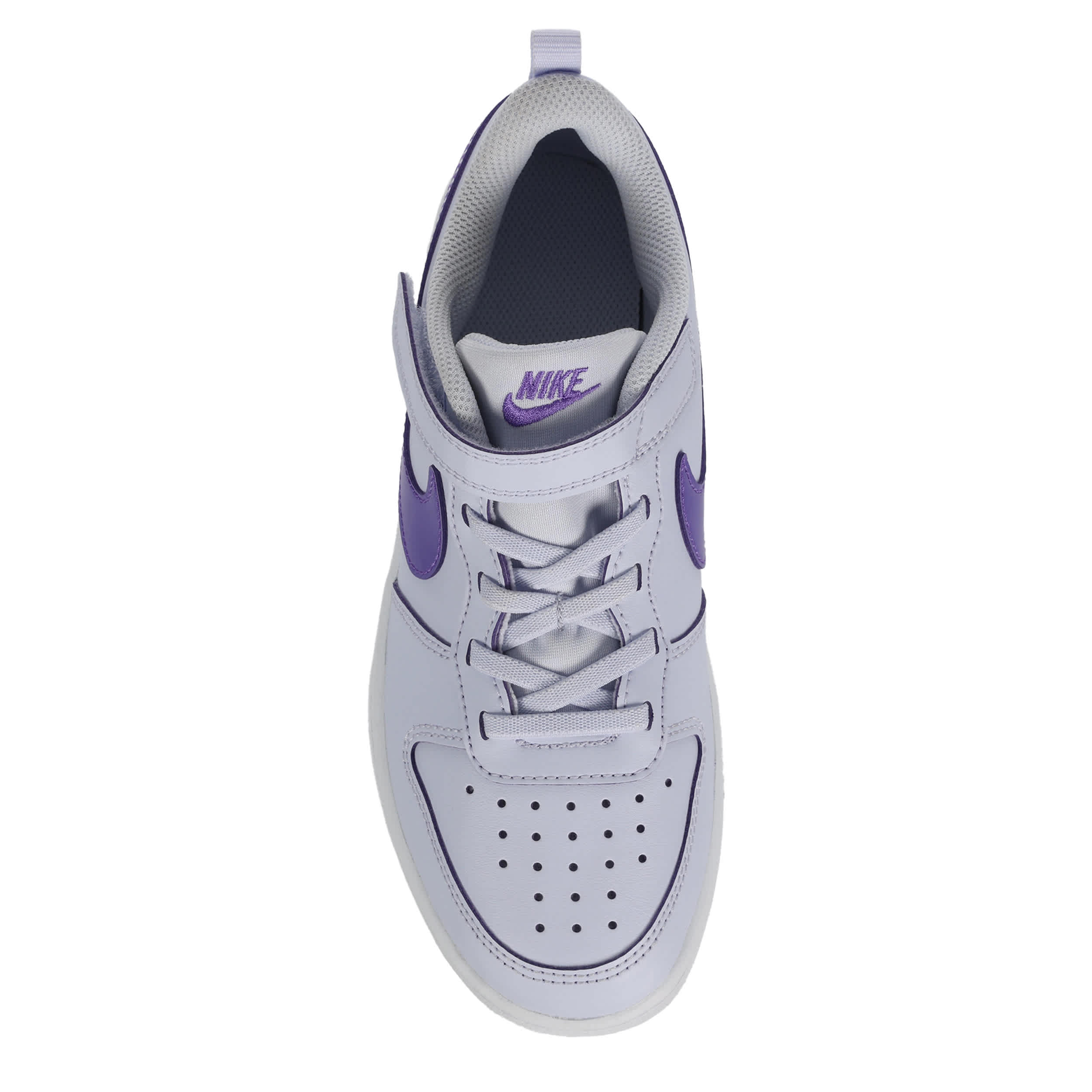 NIKE-GIRLS LITTLE KID COURT BOROUGH LOW SNEAKER-PURPLE & PURPLE