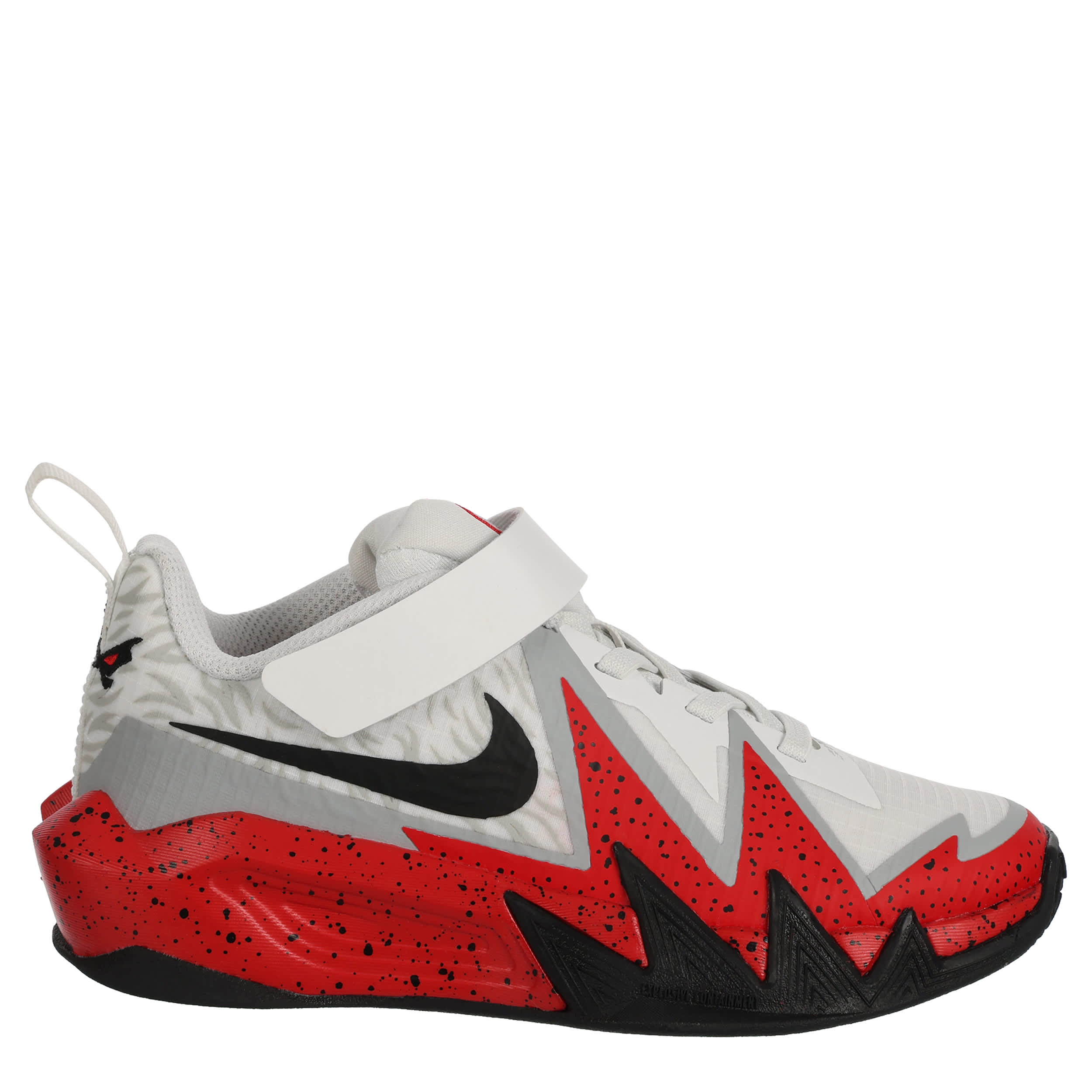 NIKE-BOYS LITTLE KID ST DYNAMITE BASKETBALL SHOE-WHITE & RED