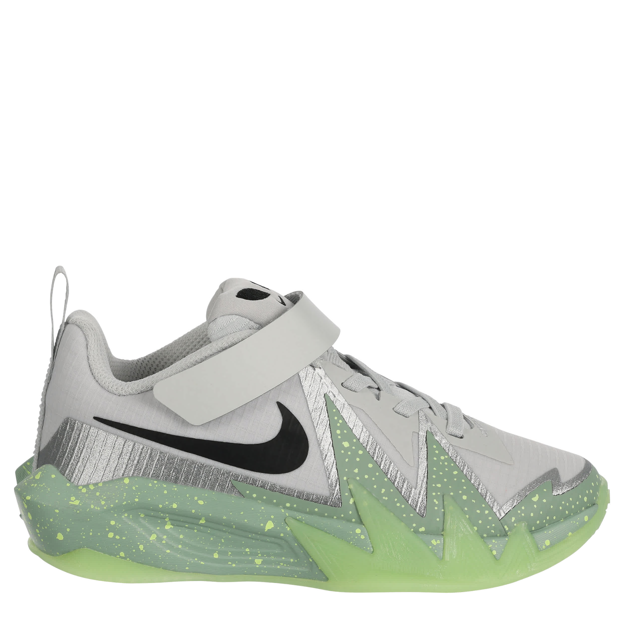 NIKE-BOYS LITTLE KID ST DYNAMITE SNEAKER-GREY & BRIGHT GREEN