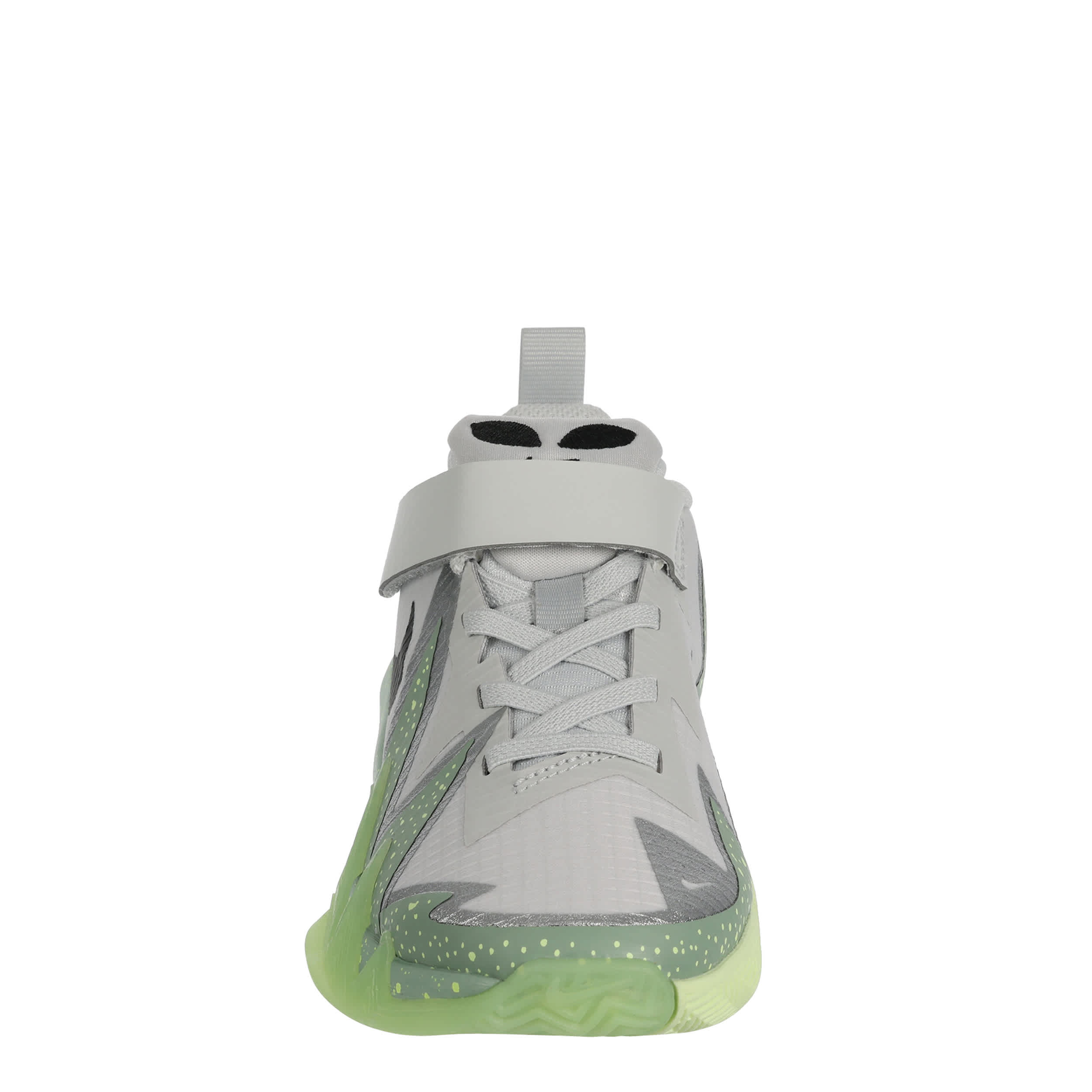 NIKE-BOYS LITTLE KID ST DYNAMITE SNEAKER-GREY & BRIGHT GREEN