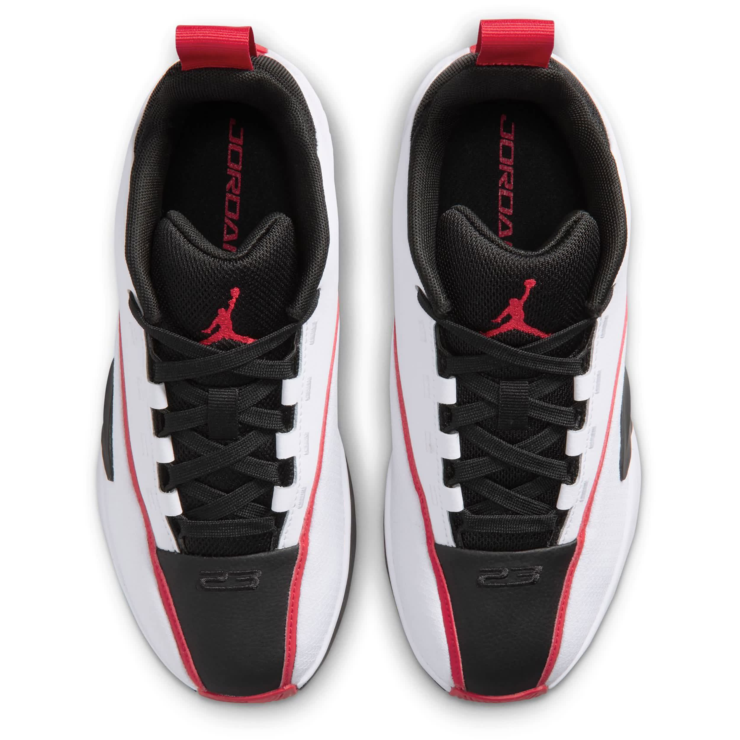 JORDAN-BOYS BIG KID ALL GAME BASKETBALL SHOE-WHITE & RED
