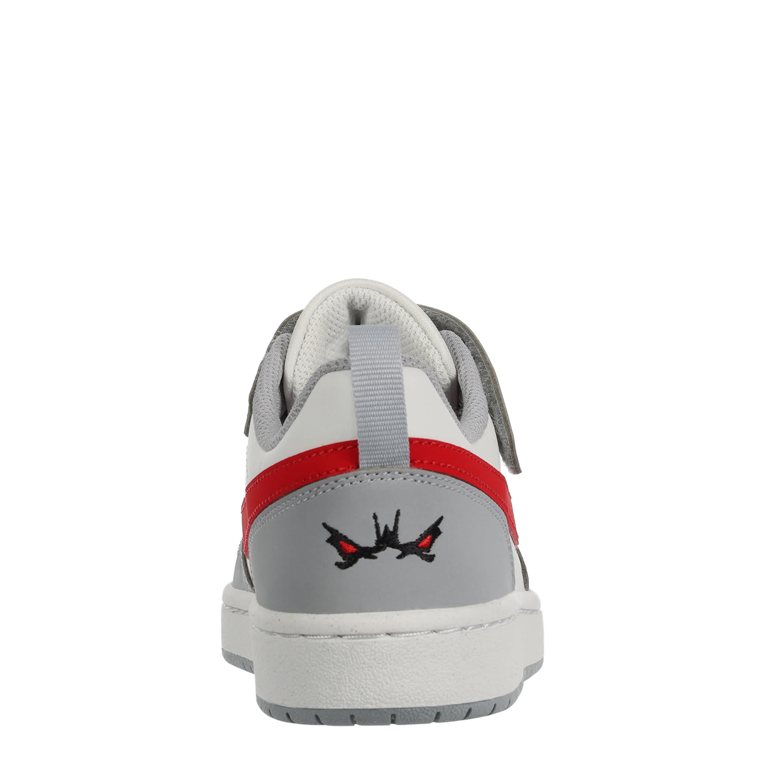 NIKE-BOYS LITTLE KID COURT BOROUGH LOW SNEAKER-GREY & RED