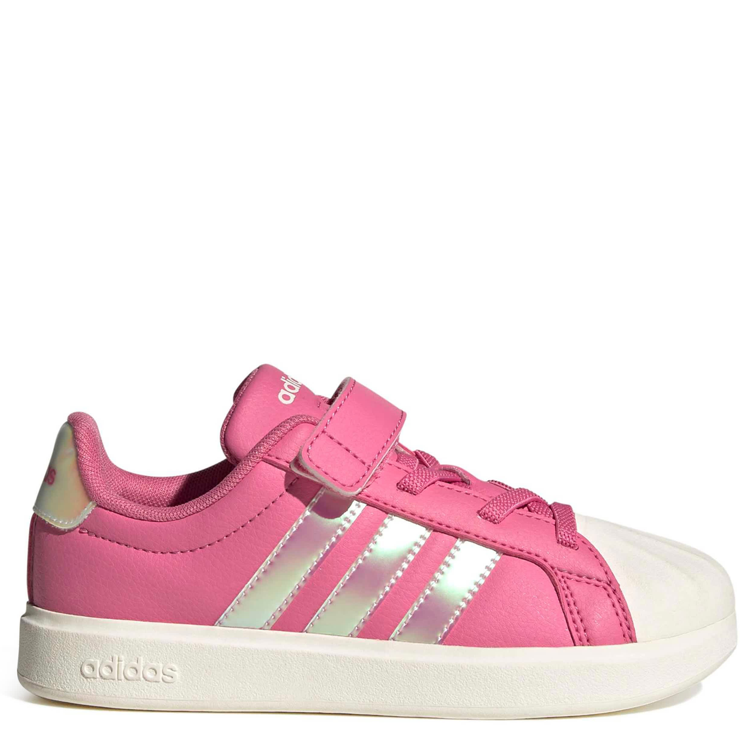 ADIDAS-GIRLS INFANT-TODDLER STREETTALK SNEAKER-PINK & WHITE