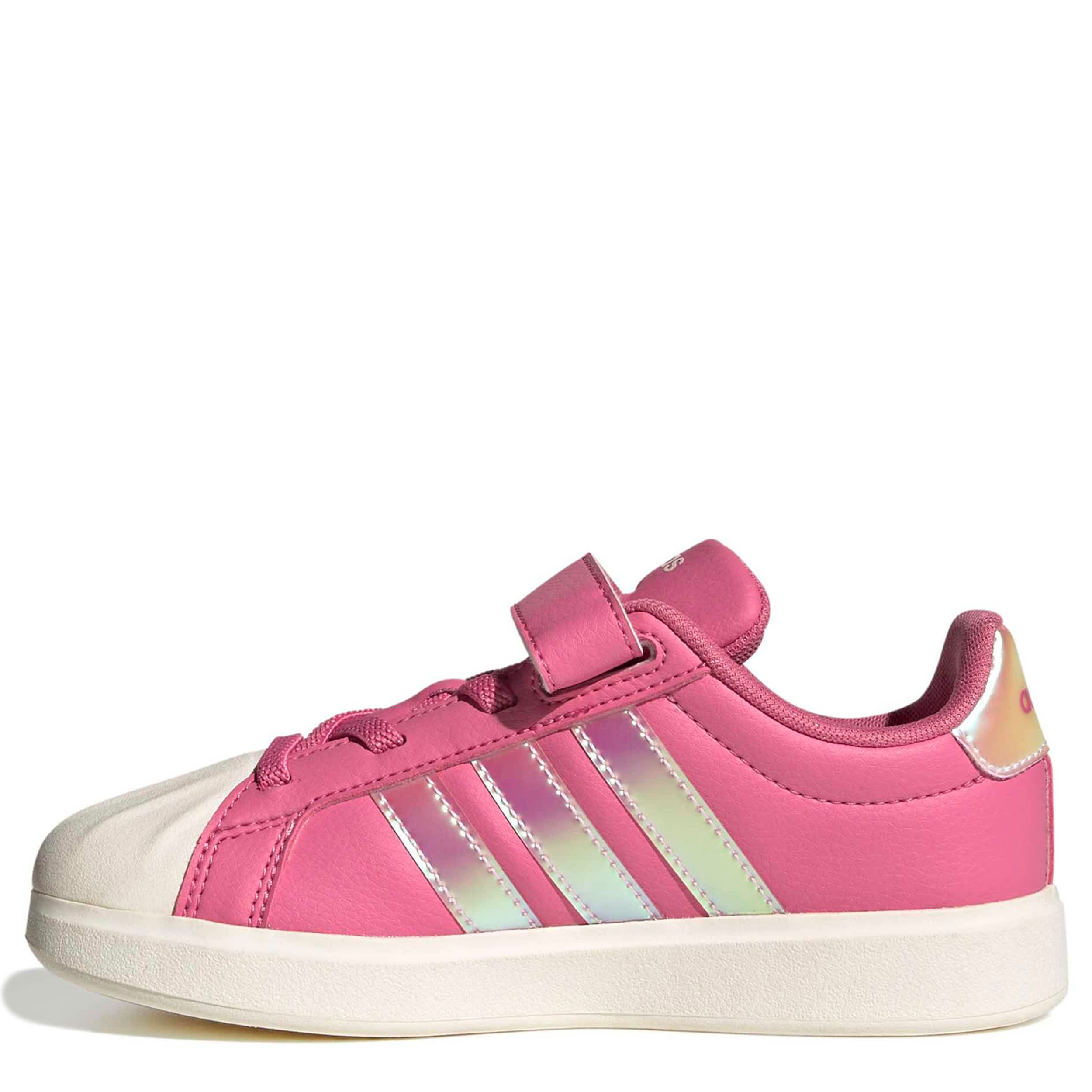 ADIDAS-GIRLS INFANT-TODDLER STREETTALK SNEAKER-PINK & WHITE