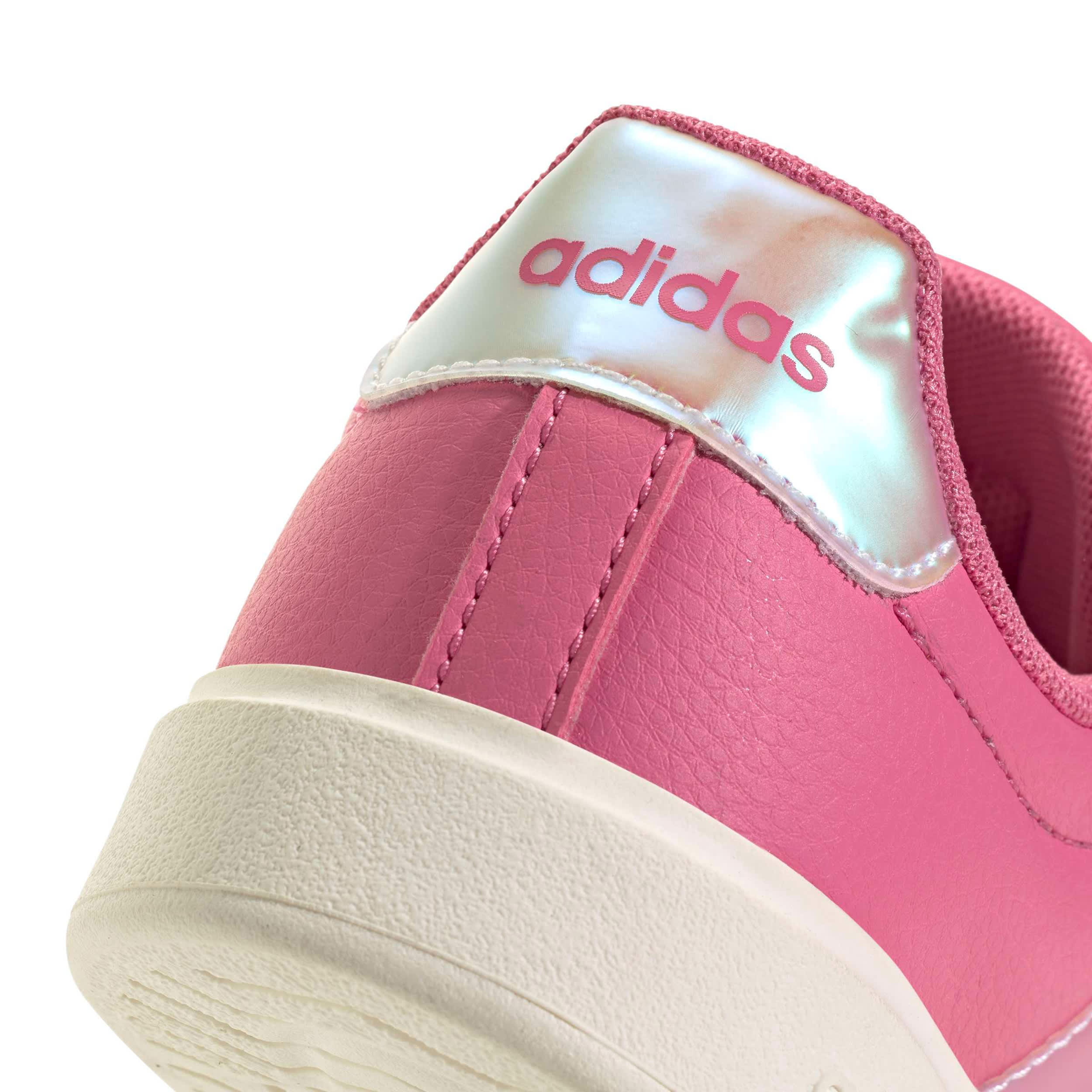 ADIDAS-GIRLS INFANT-TODDLER STREETTALK SNEAKER-PINK & WHITE