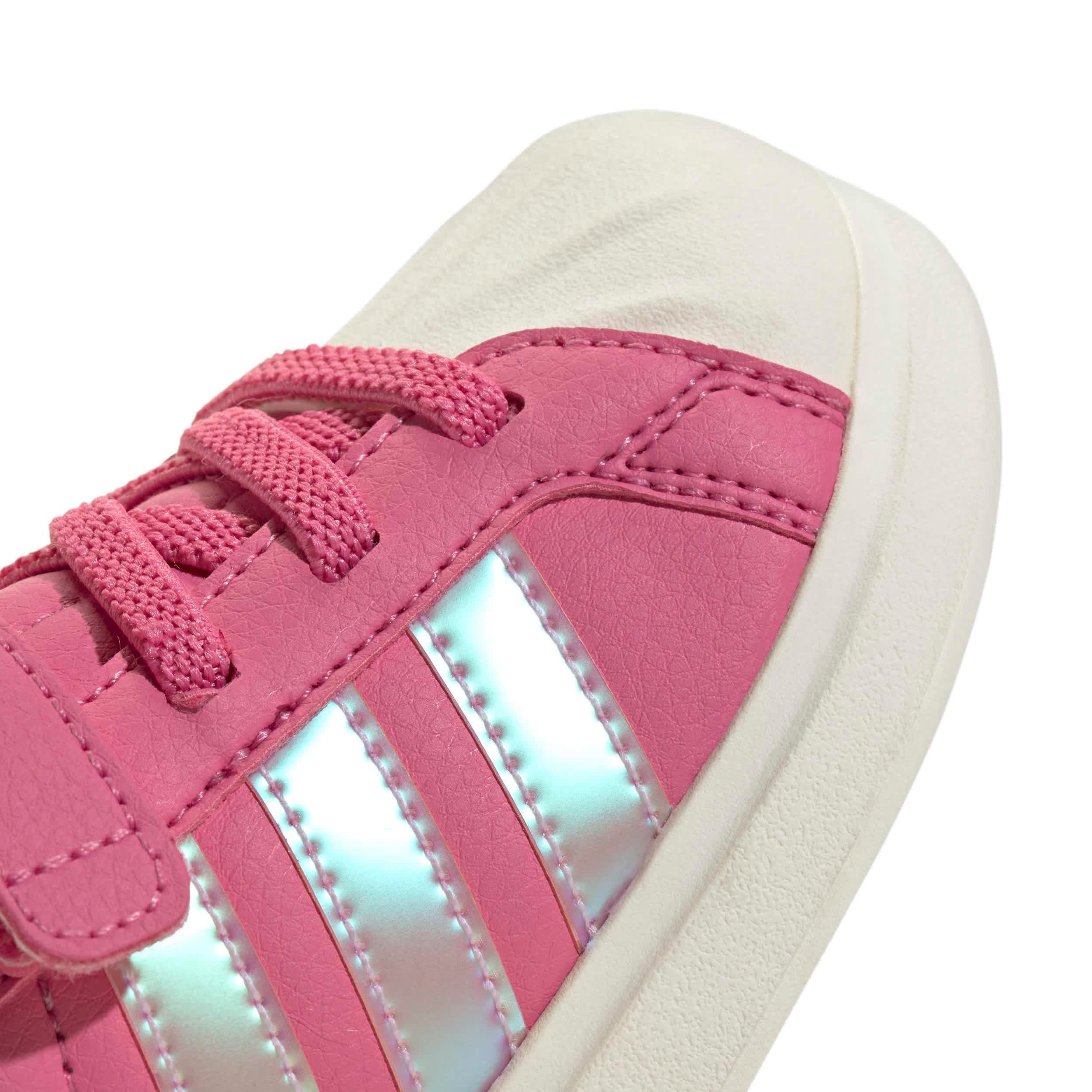 ADIDAS-GIRLS INFANT-TODDLER STREETTALK SNEAKER-PINK & WHITE
