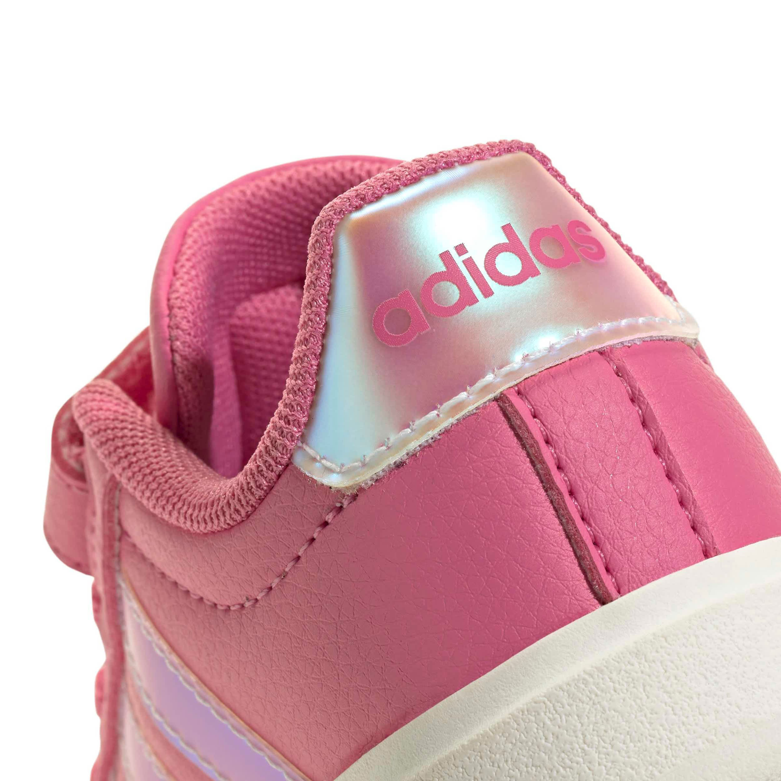 ADIDAS-GIRLS INFANT-TODDLER STREETTALK SNEAKER-PINK & WHITE
