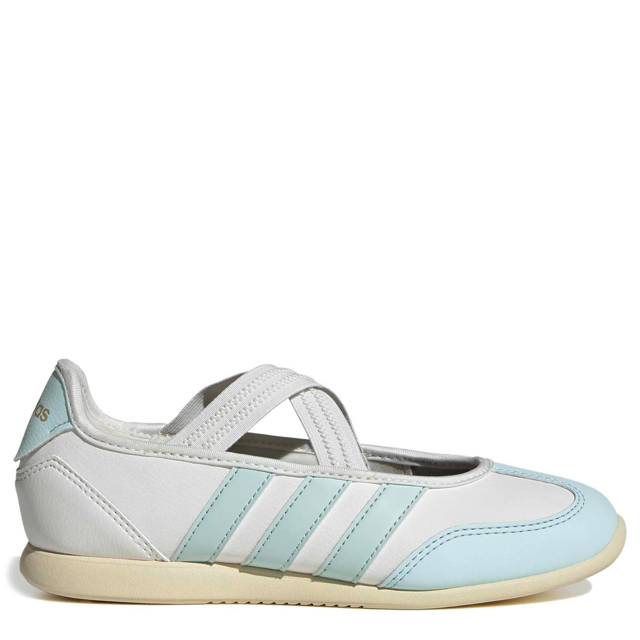 ADIDAS-BOYS BIG KID BARREDA MARY JANE SHOE-WHITE & MINT