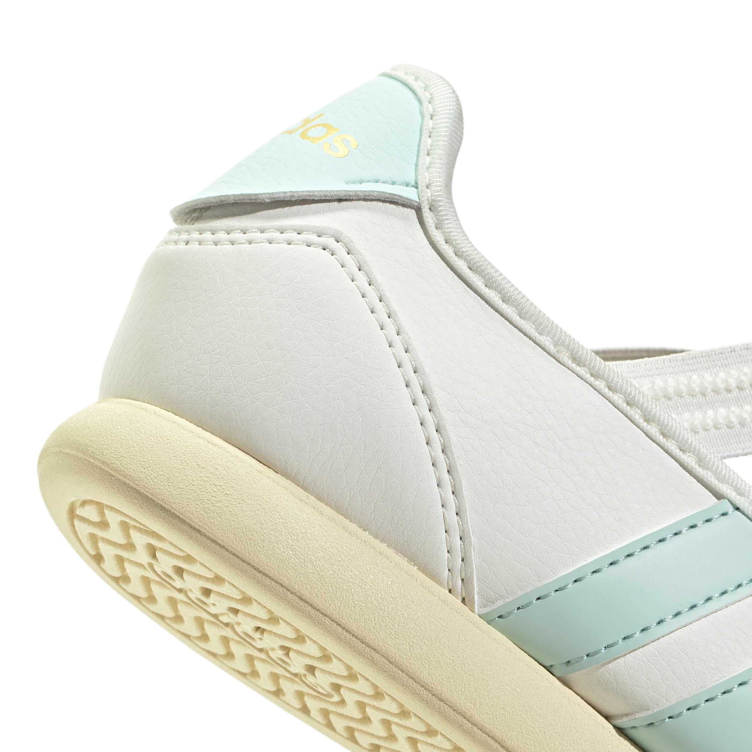 ADIDAS-BOYS BIG KID BARREDA MARY JANE SHOE-WHITE & MINT