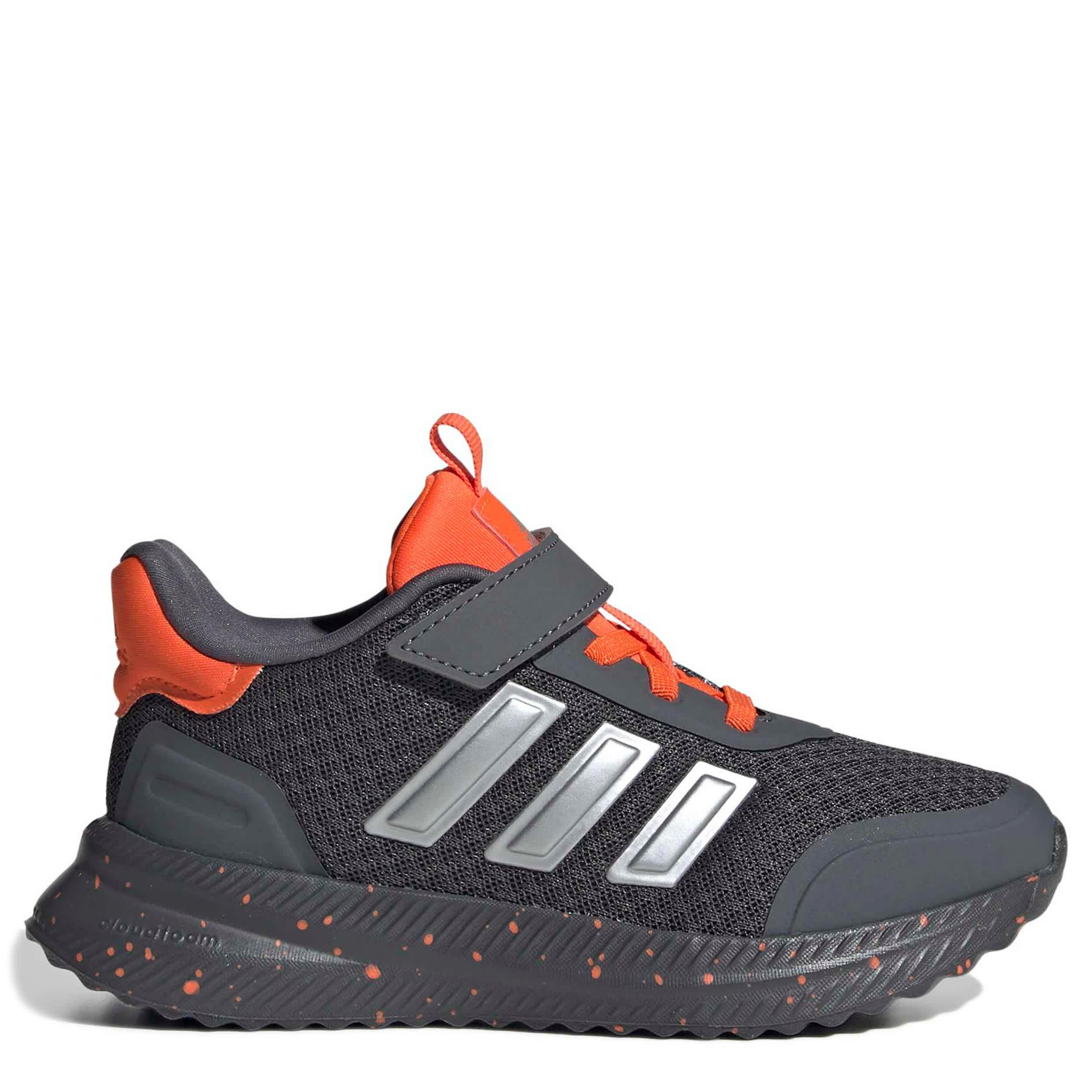ADIDAS-GIRLS LITTLE KID X_PLR PATH SNEAKER-GREY & ORANGE