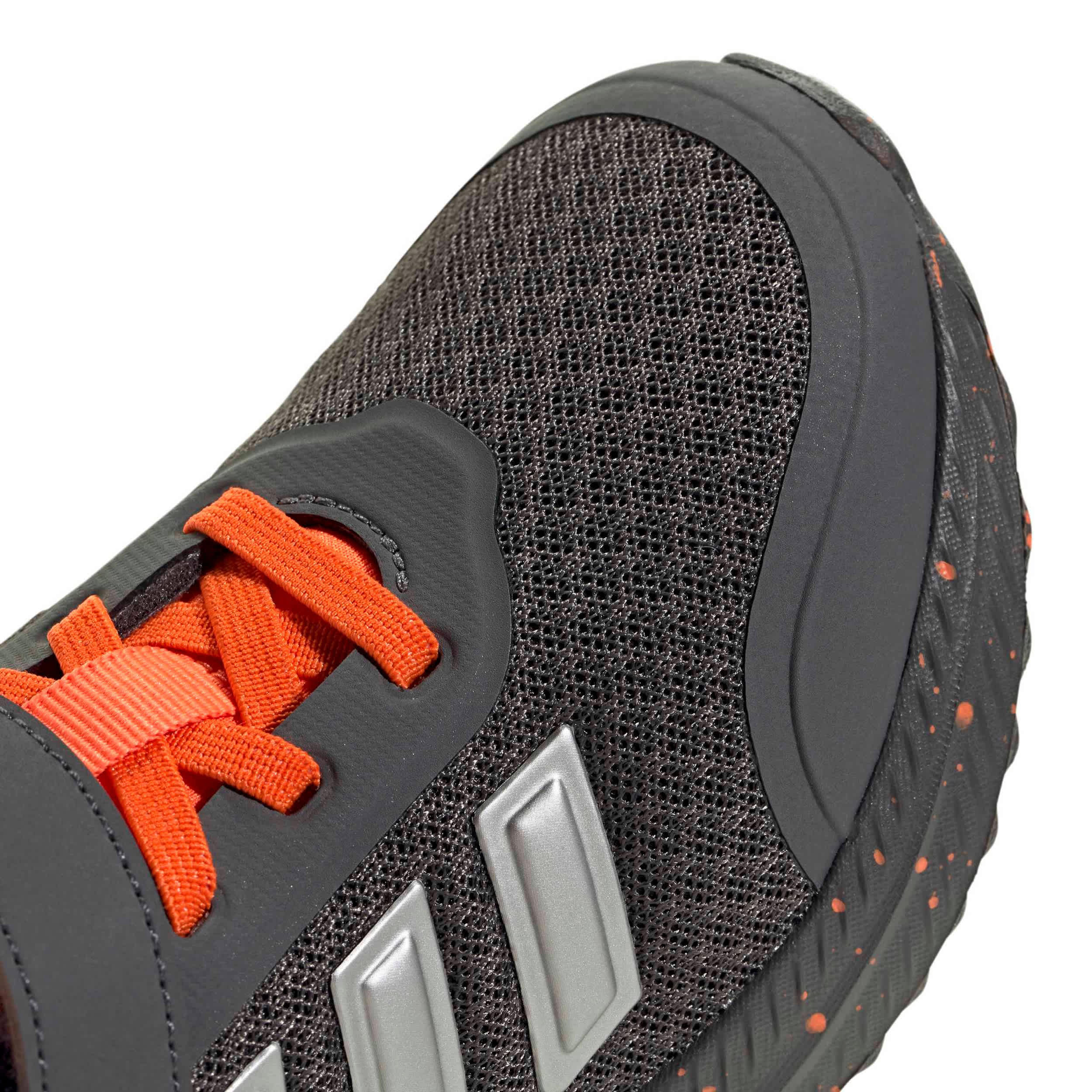 ADIDAS-GIRLS LITTLE KID X_PLR PATH SNEAKER-GREY & ORANGE