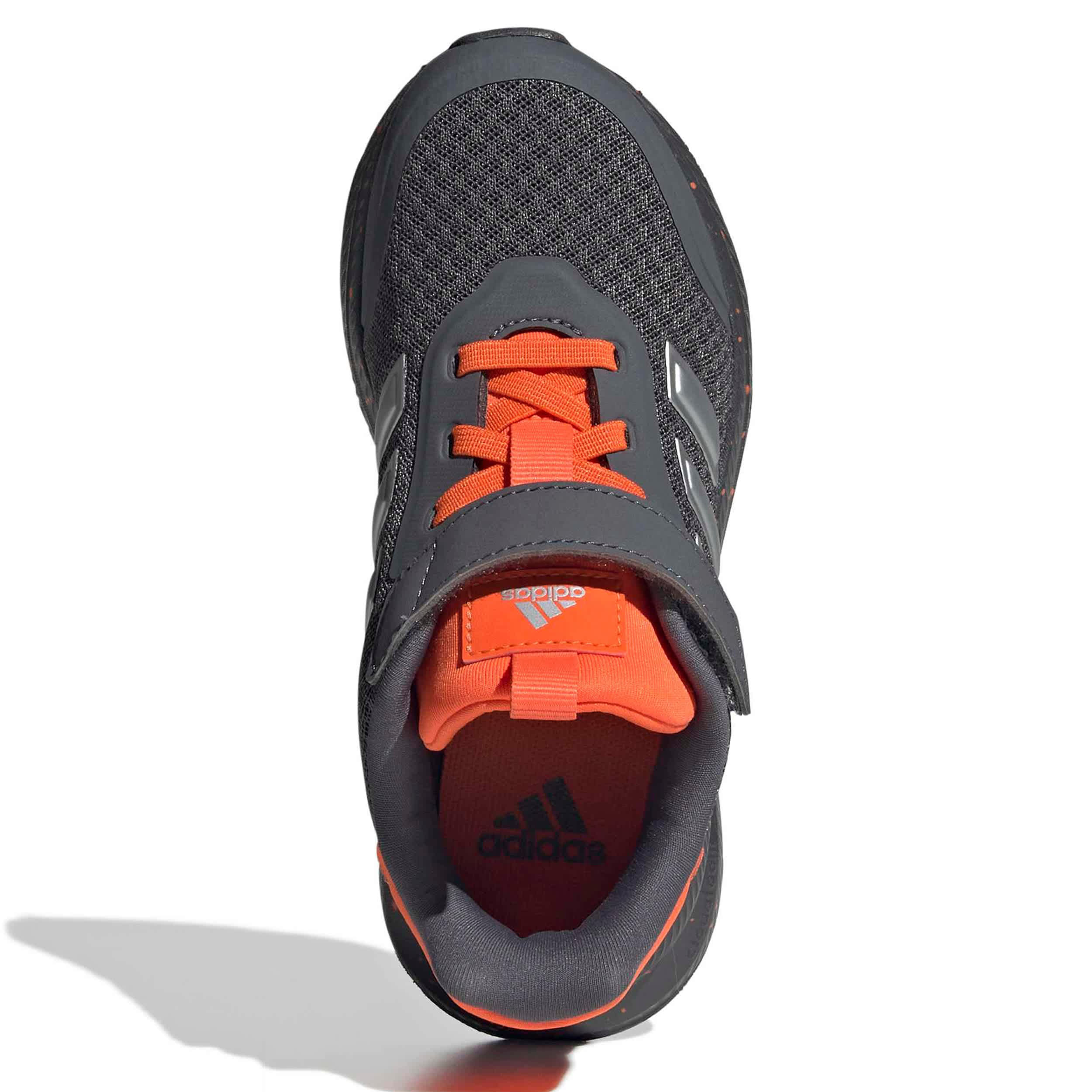 ADIDAS-GIRLS LITTLE KID X_PLR PATH SNEAKER-GREY & ORANGE