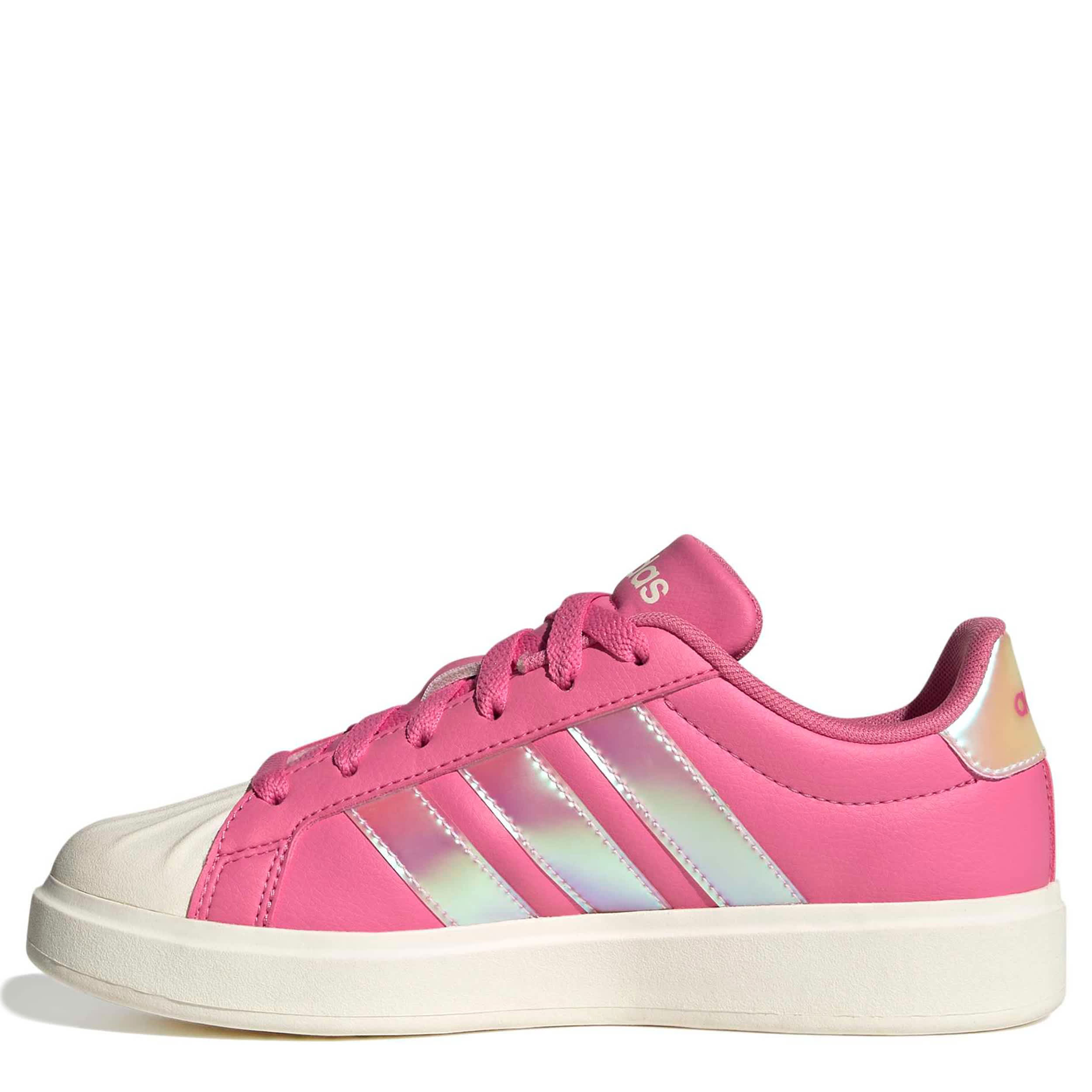 ADIDAS-GIRLS BIG KID STREETTALK SNEAKER-PINK & WHITE