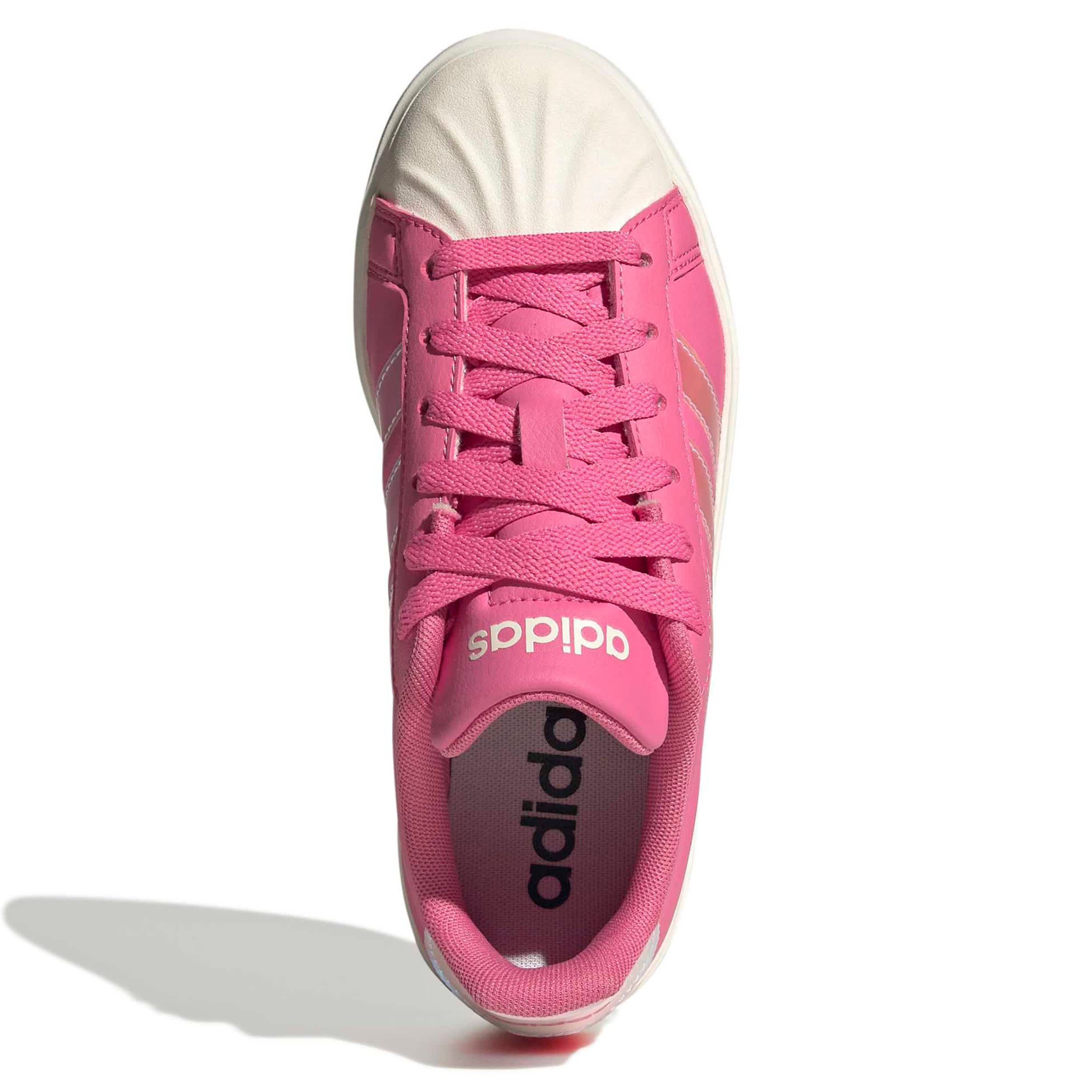 ADIDAS-GIRLS BIG KID STREETTALK SNEAKER-PINK & WHITE