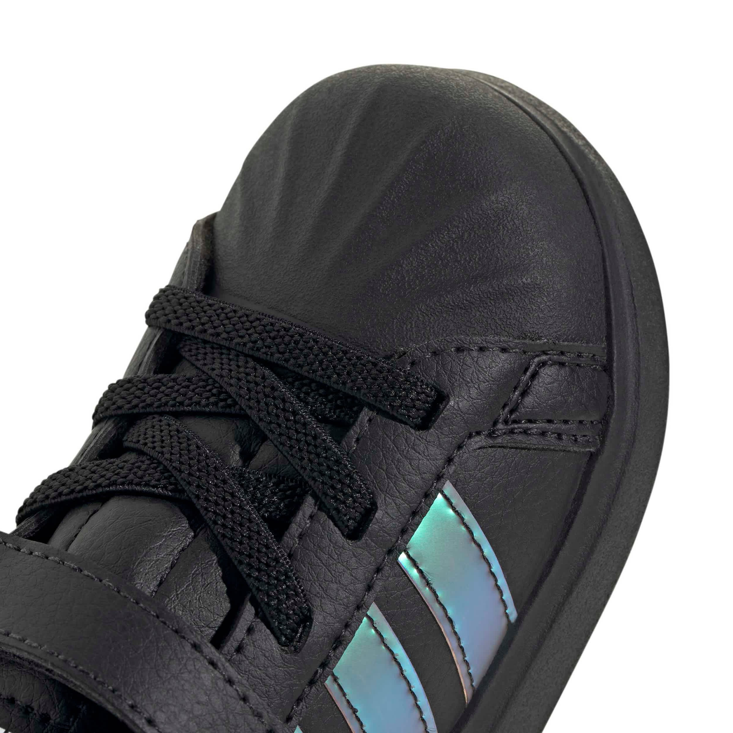 ADIDAS-GIRLS INFANT-TODDLER STREETTALK SNEAKER-WHITE & MED METALLIC