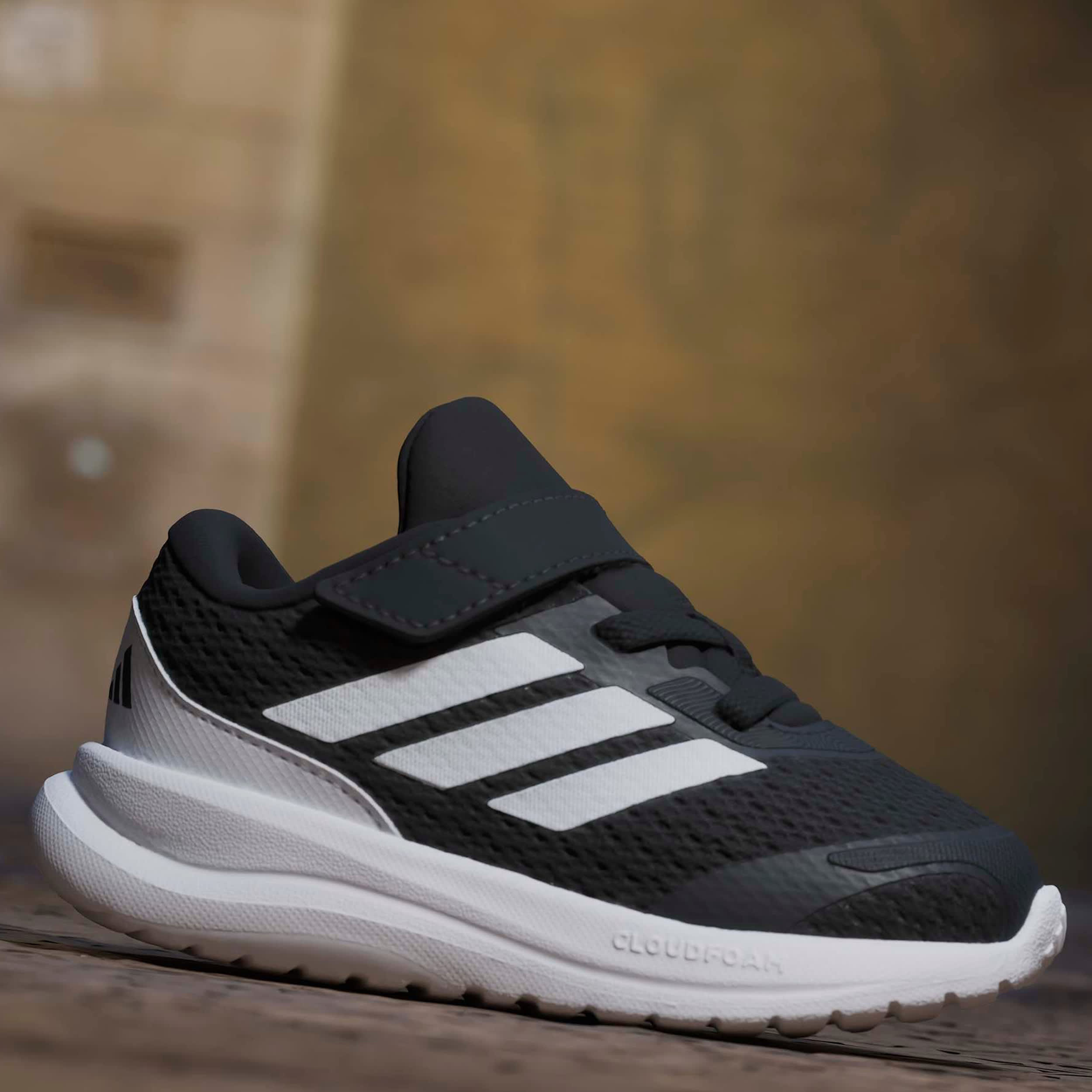 ADIDAS-BOYS TODDLER RUNFALCON 6 RUNNING SHOE-BLACK & WHITE