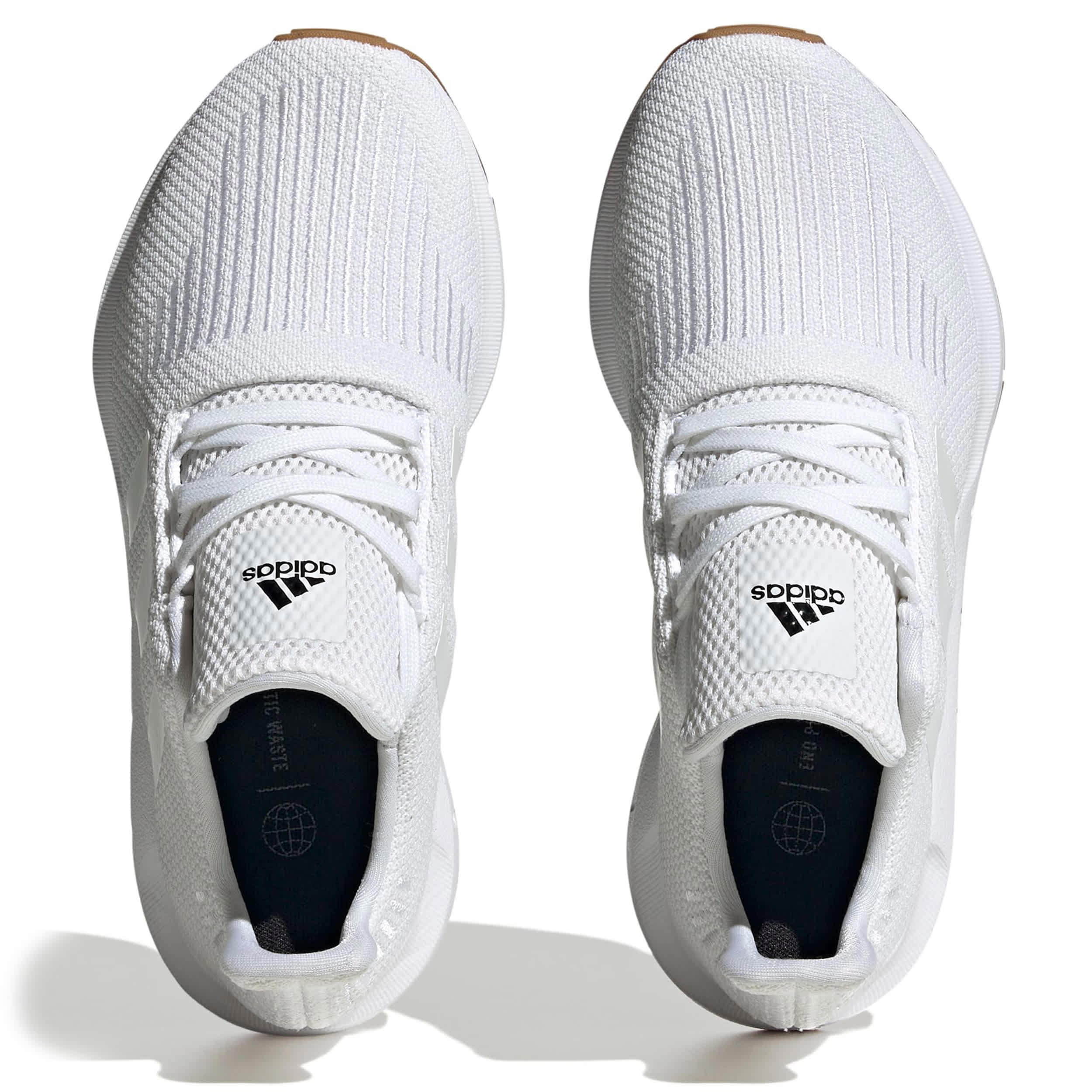 ADIDAS-BOYS BIG KID SWIFT RUN 1.0 SNEAKER-WHITE & BLACK