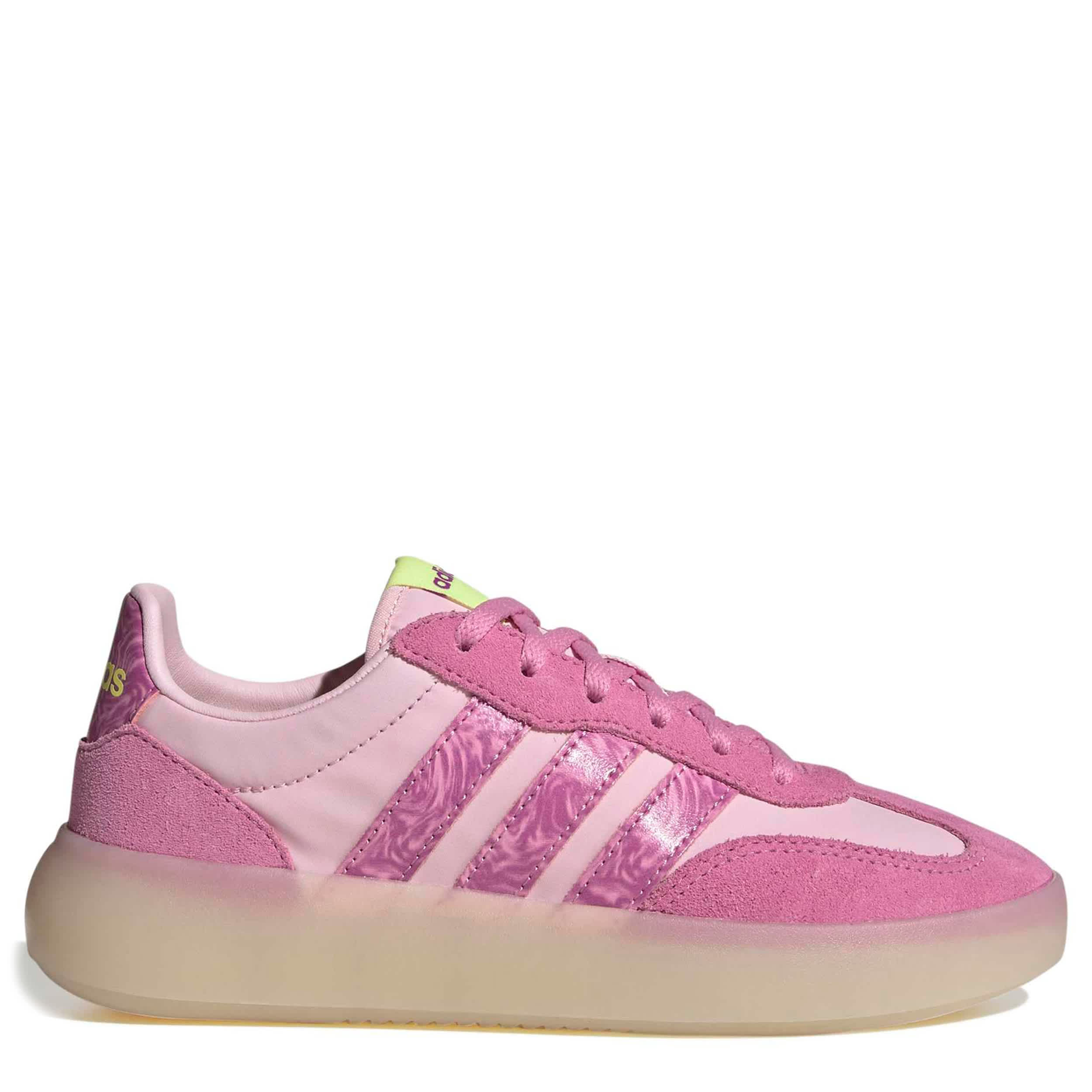 ADIDAS-GIRLS BIG KID BARREDA DECODE SNEAKER-PINK & YELLOW