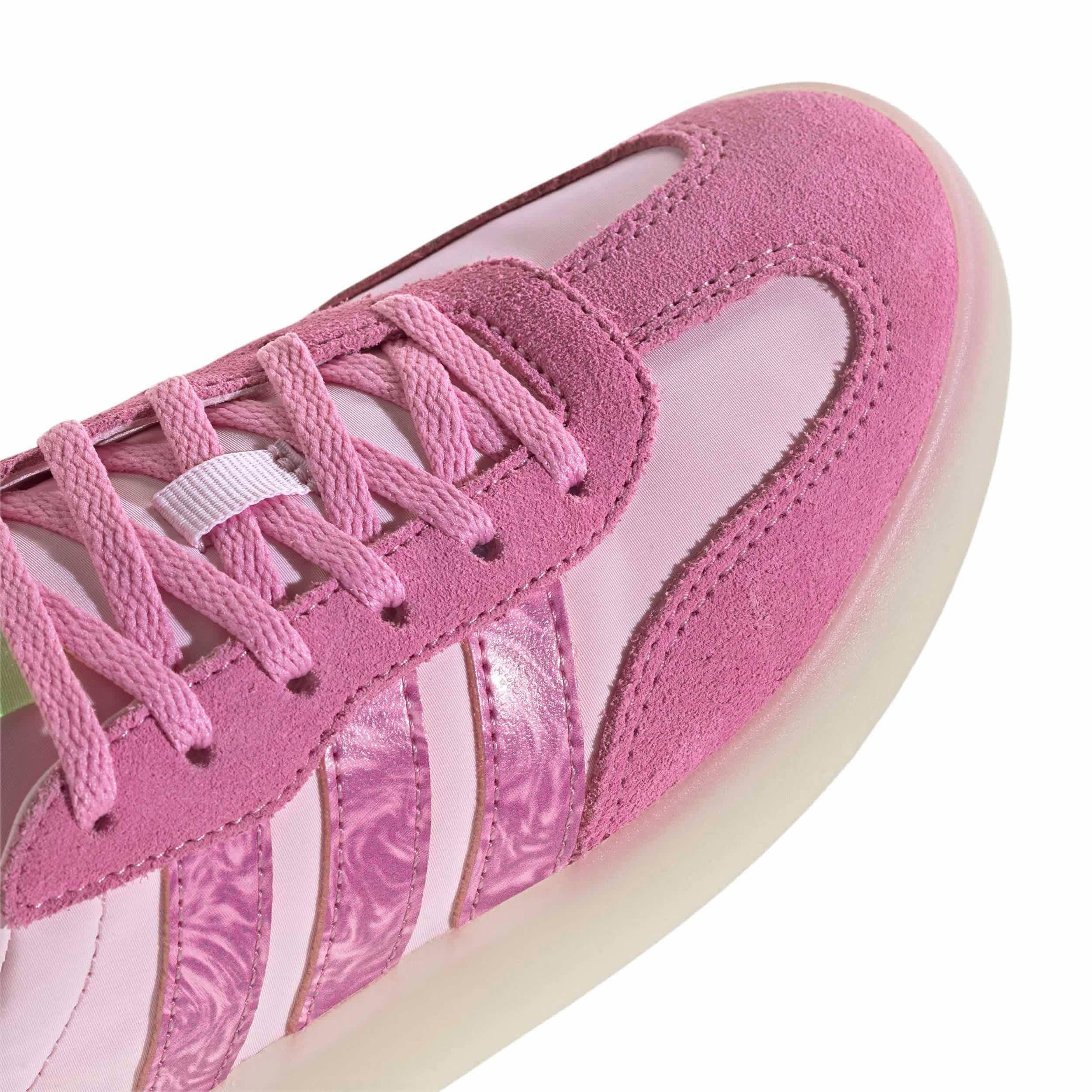 ADIDAS-GIRLS BIG KID BARREDA DECODE SNEAKER-PINK & YELLOW