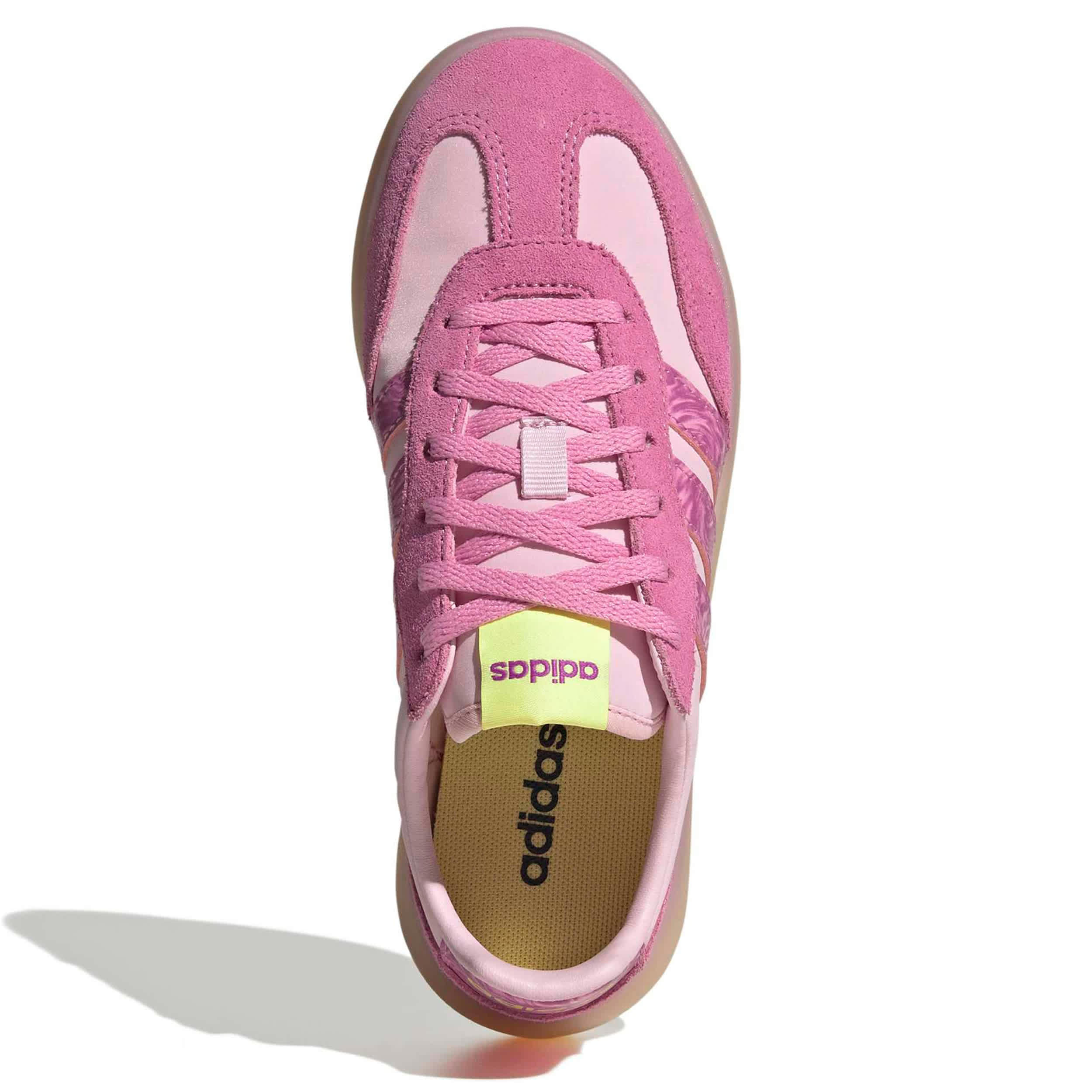 ADIDAS-GIRLS BIG KID BARREDA DECODE SNEAKER-PINK & YELLOW