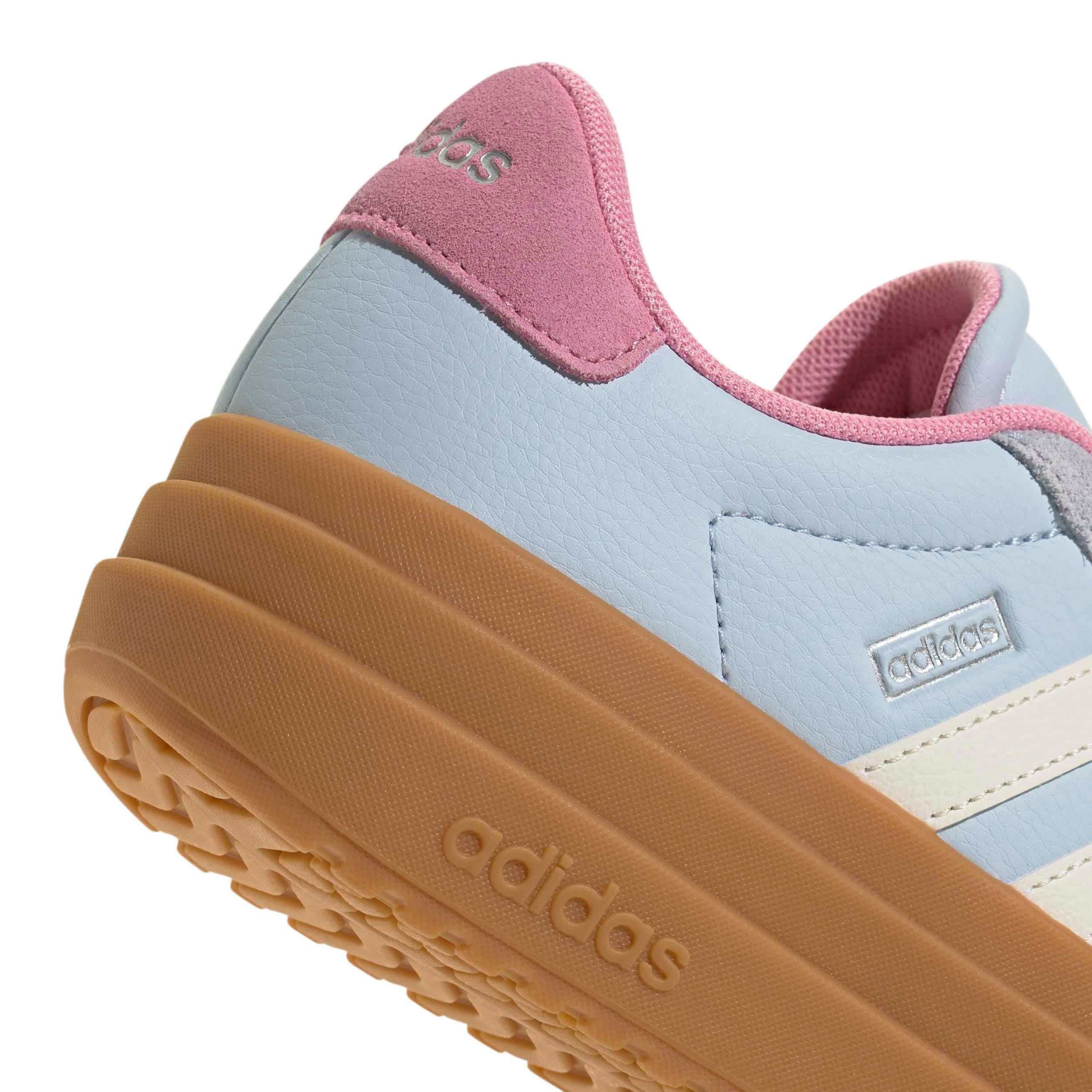 ADIDAS-GIRLS BIG KID VL COURT BOLD SNEAKER-BLUE & WHITE