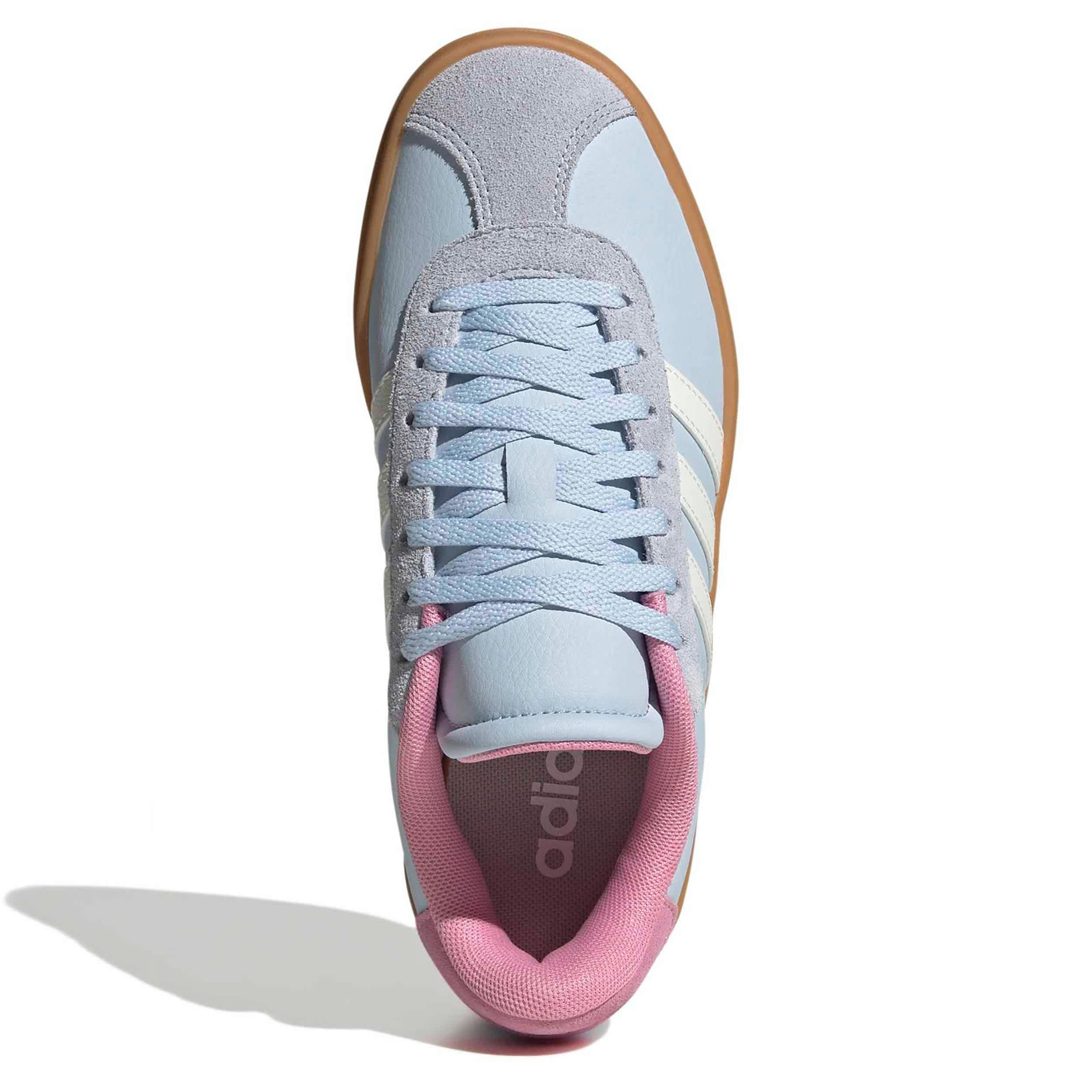 ADIDAS-GIRLS BIG KID VL COURT BOLD SNEAKER-BLUE & WHITE