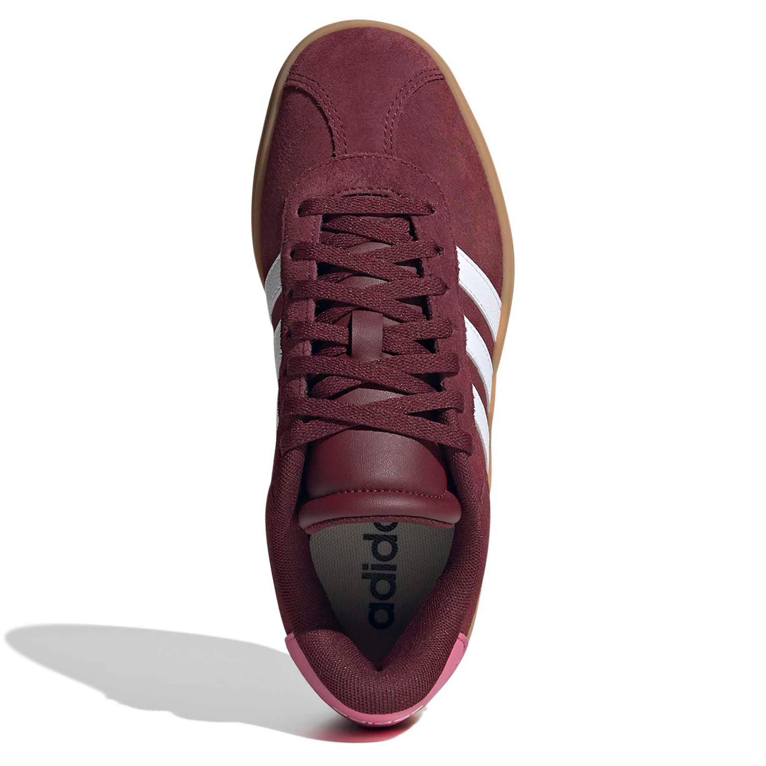 ADIDAS-GIRLS BIG KID VL COURT BOLD SNEAKER-RED & WHITE