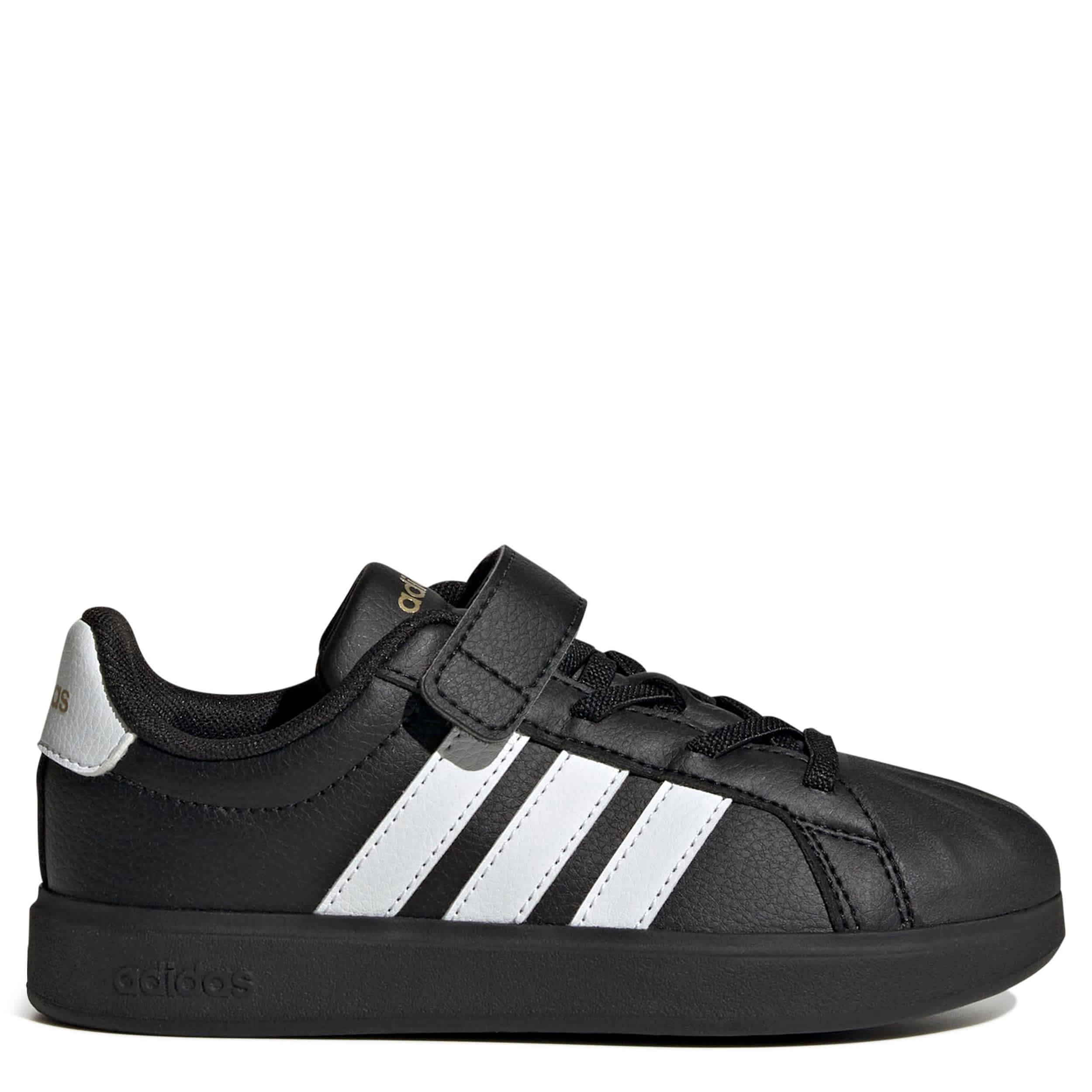 ADIDAS-BOYS LITTLE KID STREETALK SNEAKER-BLACK & WHITE