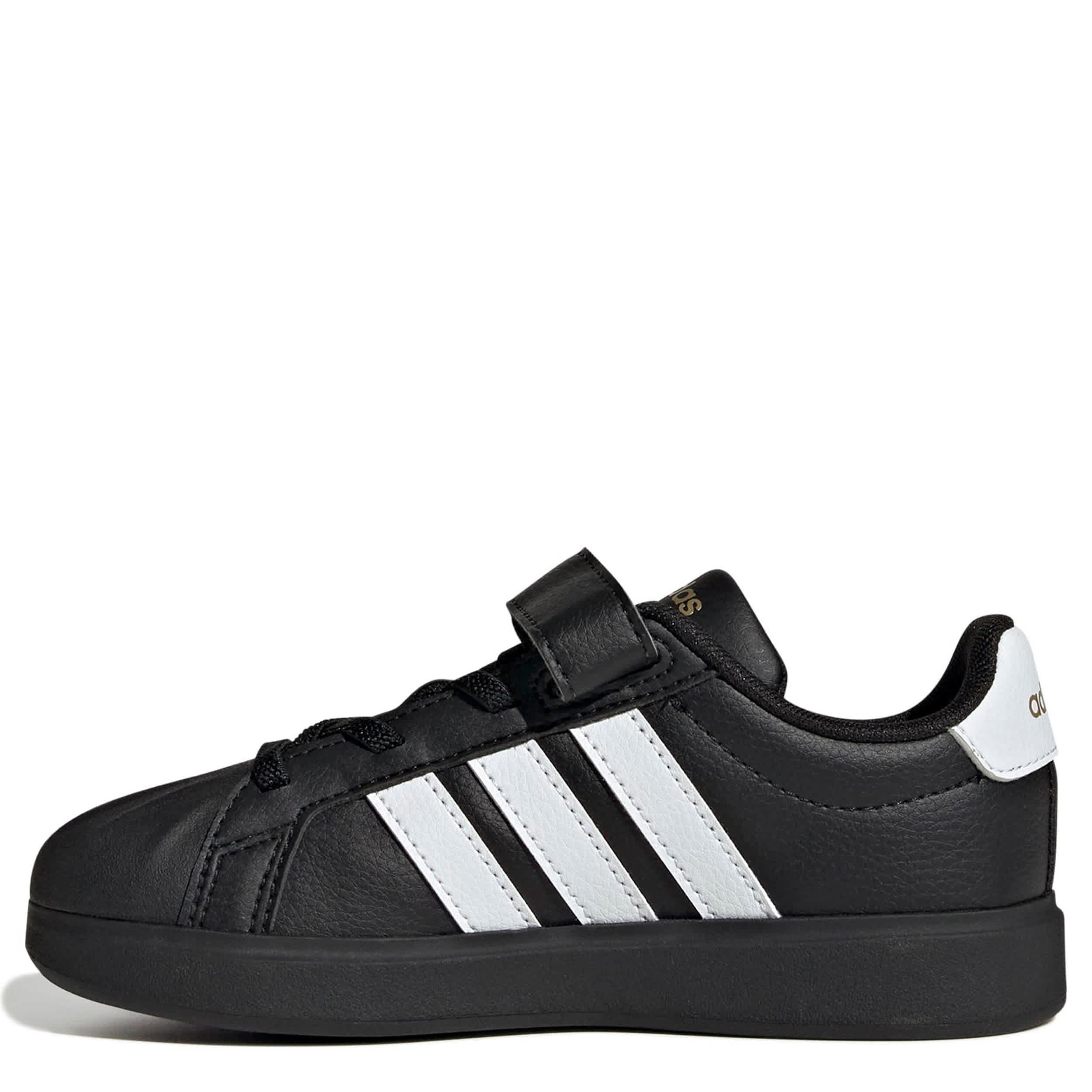 ADIDAS-BOYS LITTLE KID STREETALK SNEAKER-BLACK & WHITE