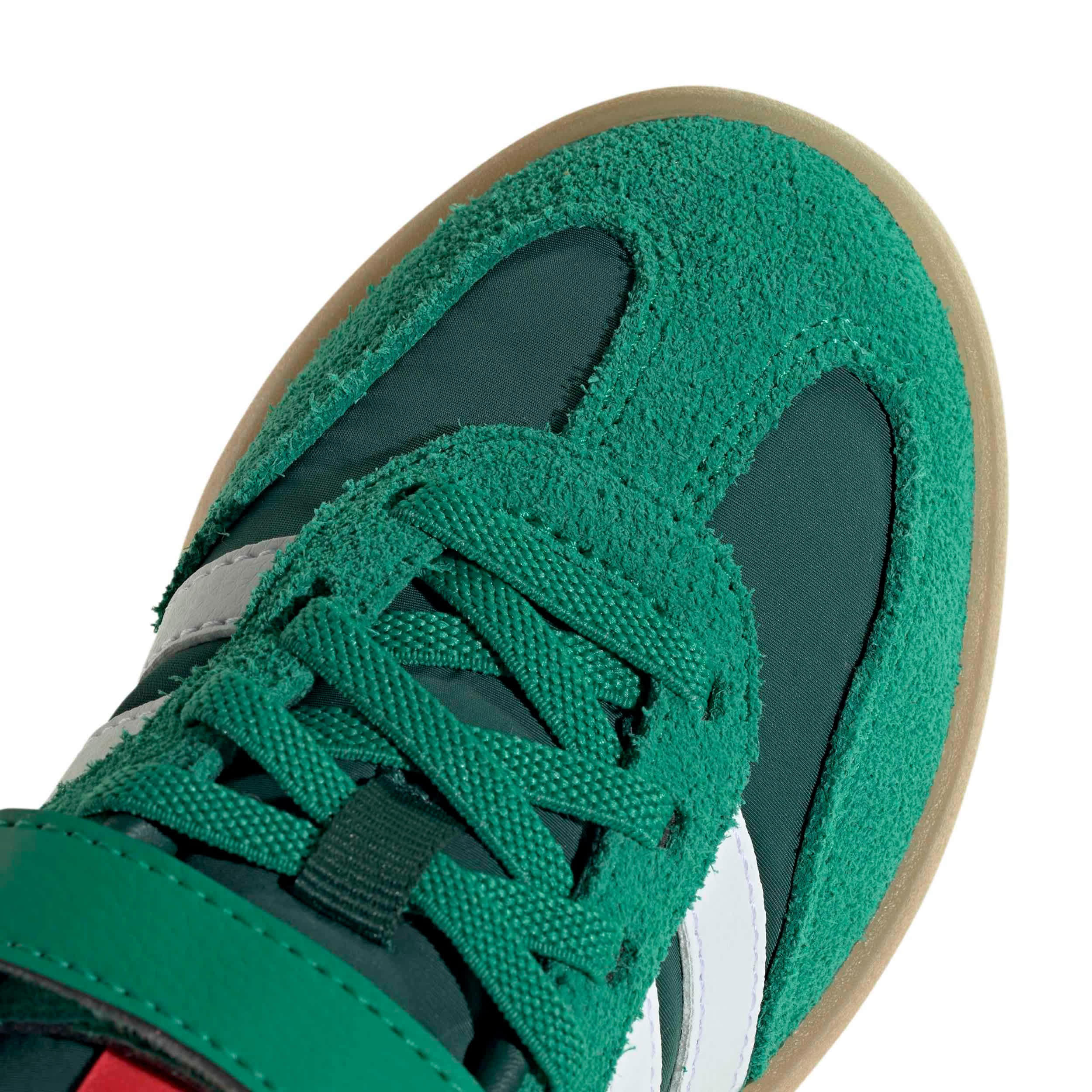 ADIDAS-BOYS LITTLE KID BARREDA DECODE SNEAKER-GREEN & WHITE