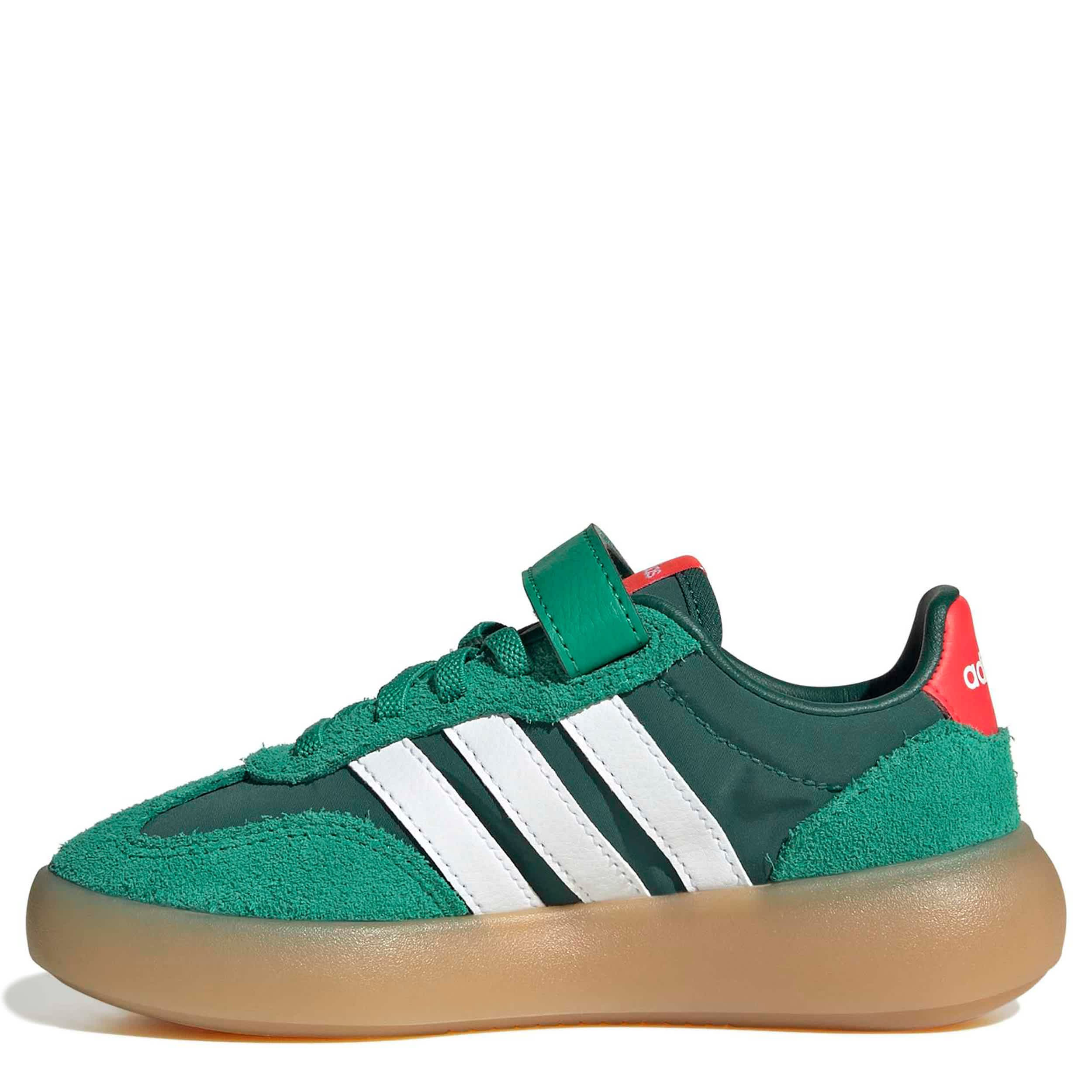 ADIDAS-BOYS LITTLE KID BARREDA DECODE SNEAKER-GREEN & WHITE