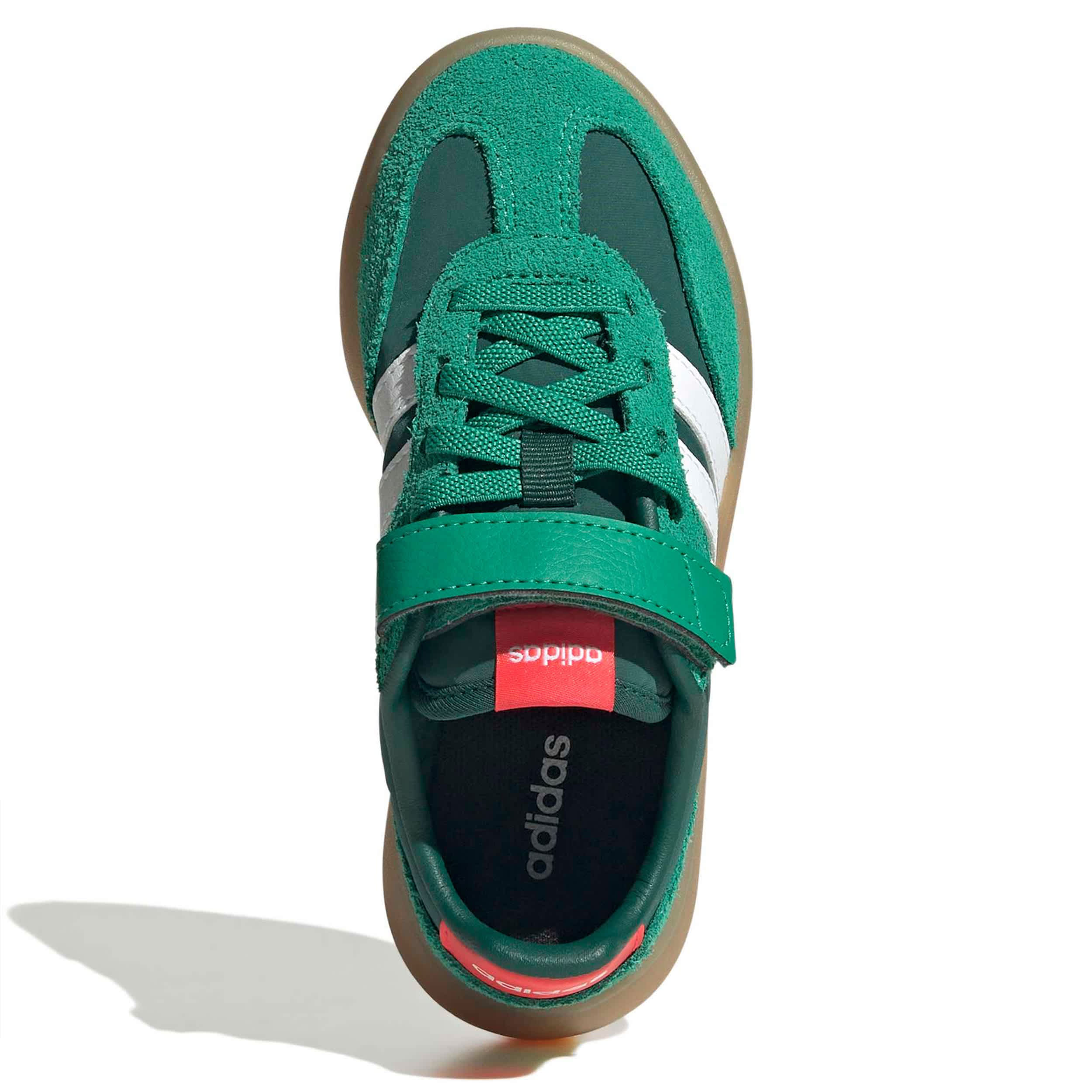 ADIDAS-BOYS LITTLE KID BARREDA DECODE SNEAKER-GREEN & WHITE