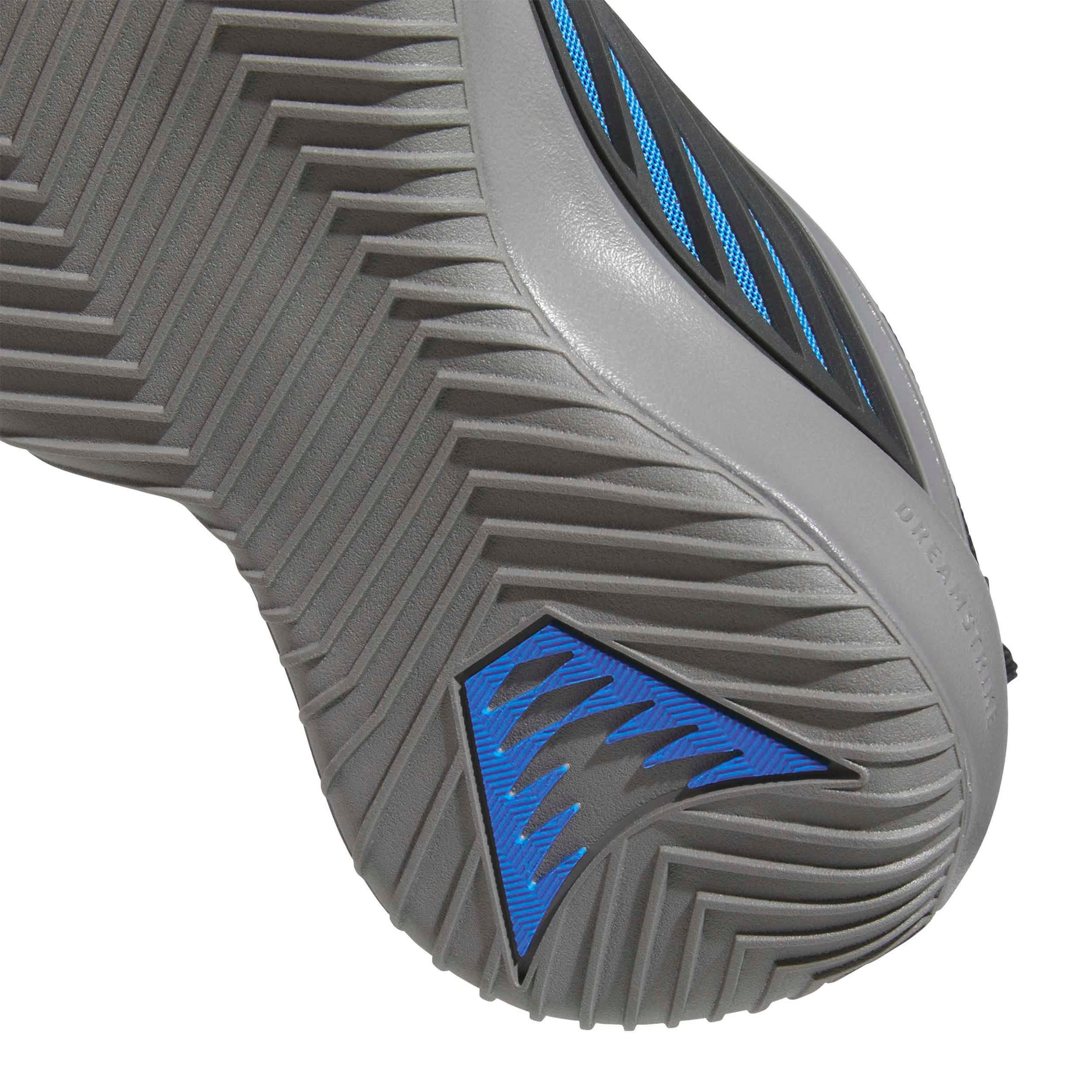 ADIDAS-BOYS BIG KID BELIEVE THAT BASKETBALL SHOE-GREY & BLUE