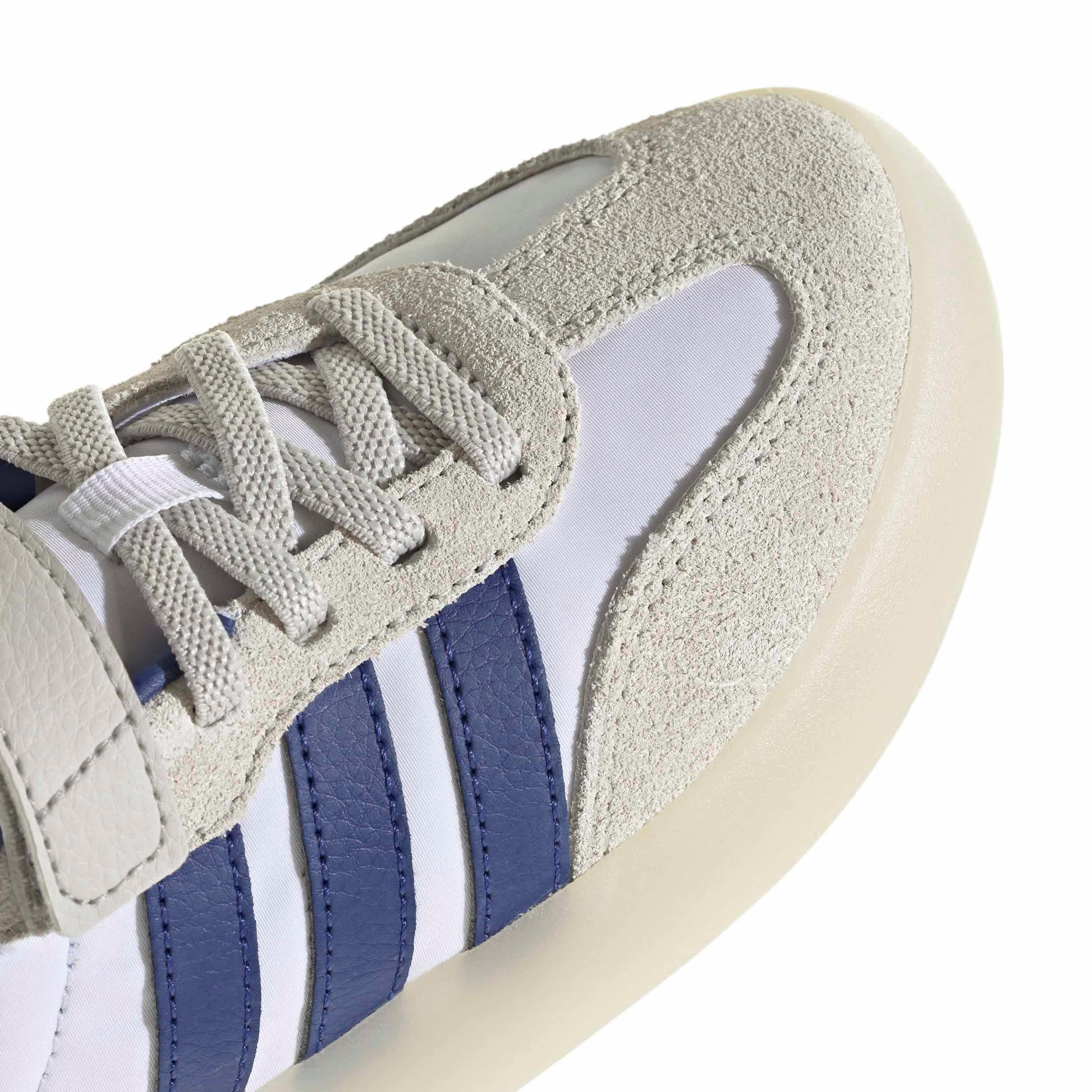 ADIDAS-BOYS LITTLE KID BARREDA DECODE SNEAKER-WHITE & DARK BLUE