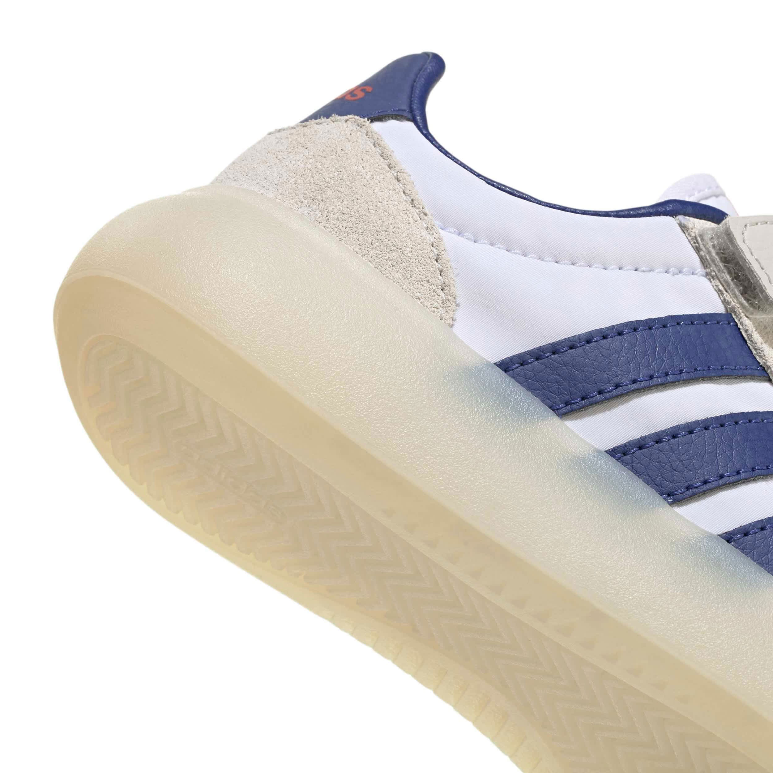 ADIDAS-BOYS LITTLE KID BARREDA DECODE SNEAKER-WHITE & DARK BLUE