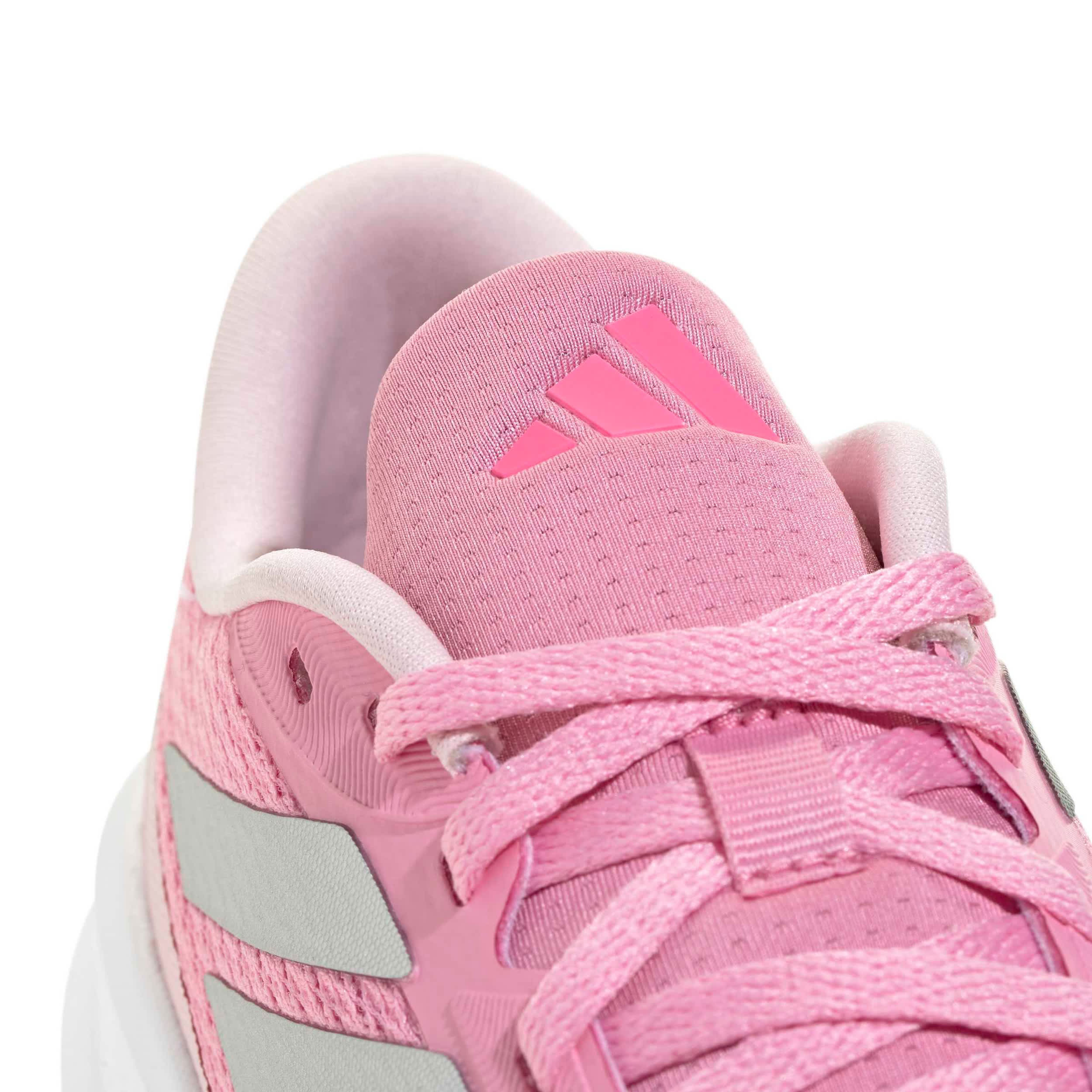 ADIDAS-GIRLS BIG KID RUNFALCON 6 SNEAKER-PINK & SILVER