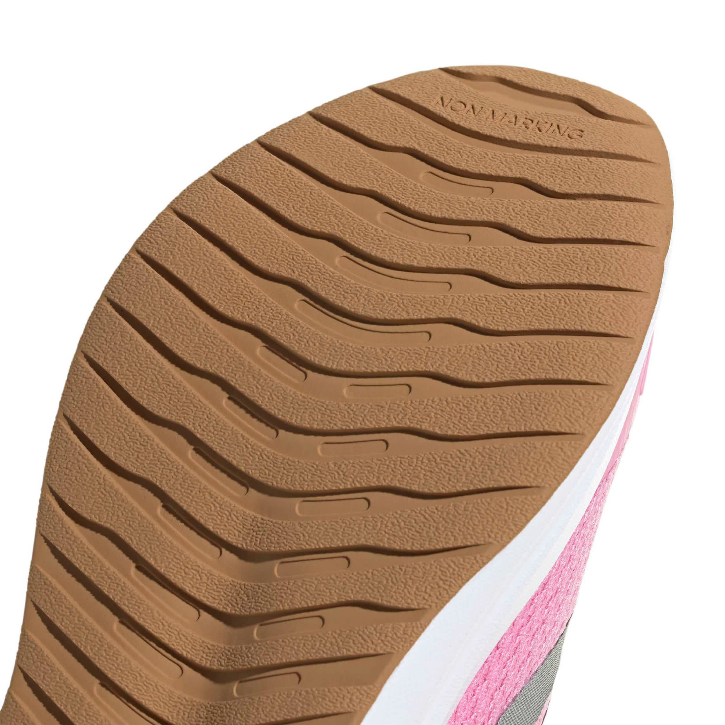 ADIDAS-GIRLS BIG KID RUNFALCON 6 SNEAKER-PINK & SILVER