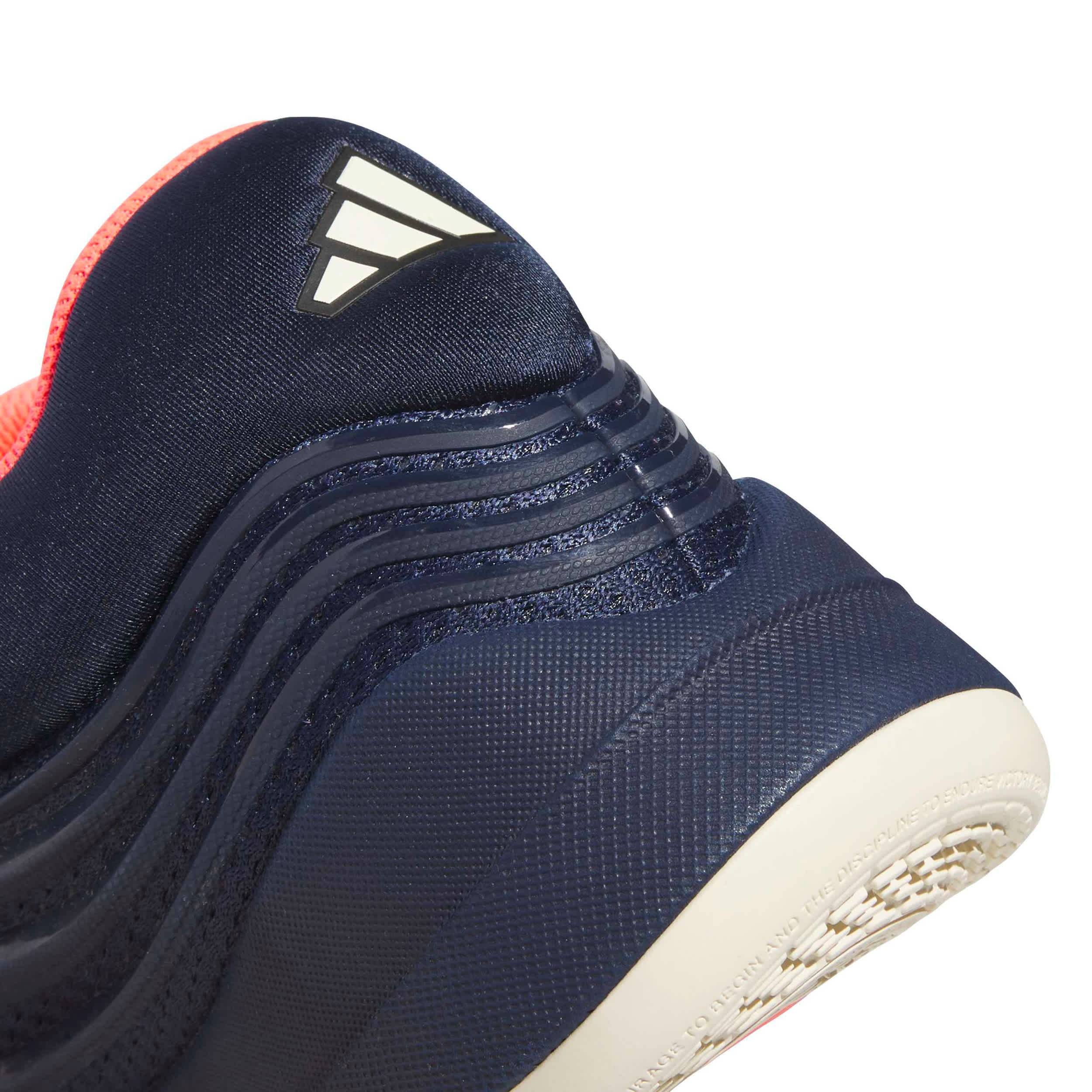 ADIDAS-BOYS BIG KID DAME X BASKETBALL SHOE-DARK BLUE & BEIGE