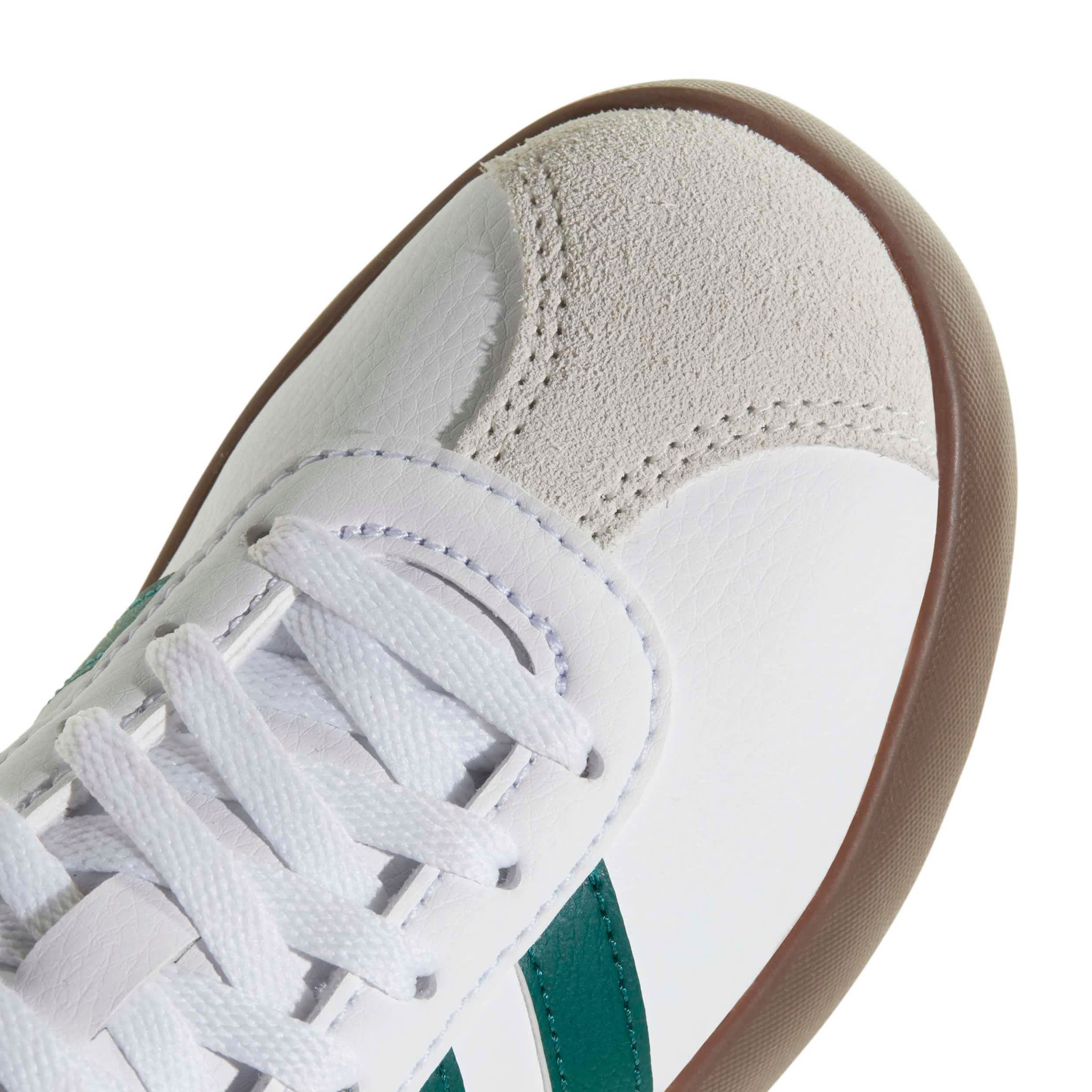 ADIDAS-BOYS LITTLE-BIG KID VL COURT 3.0 SNEAKER-WHITE & GREEN