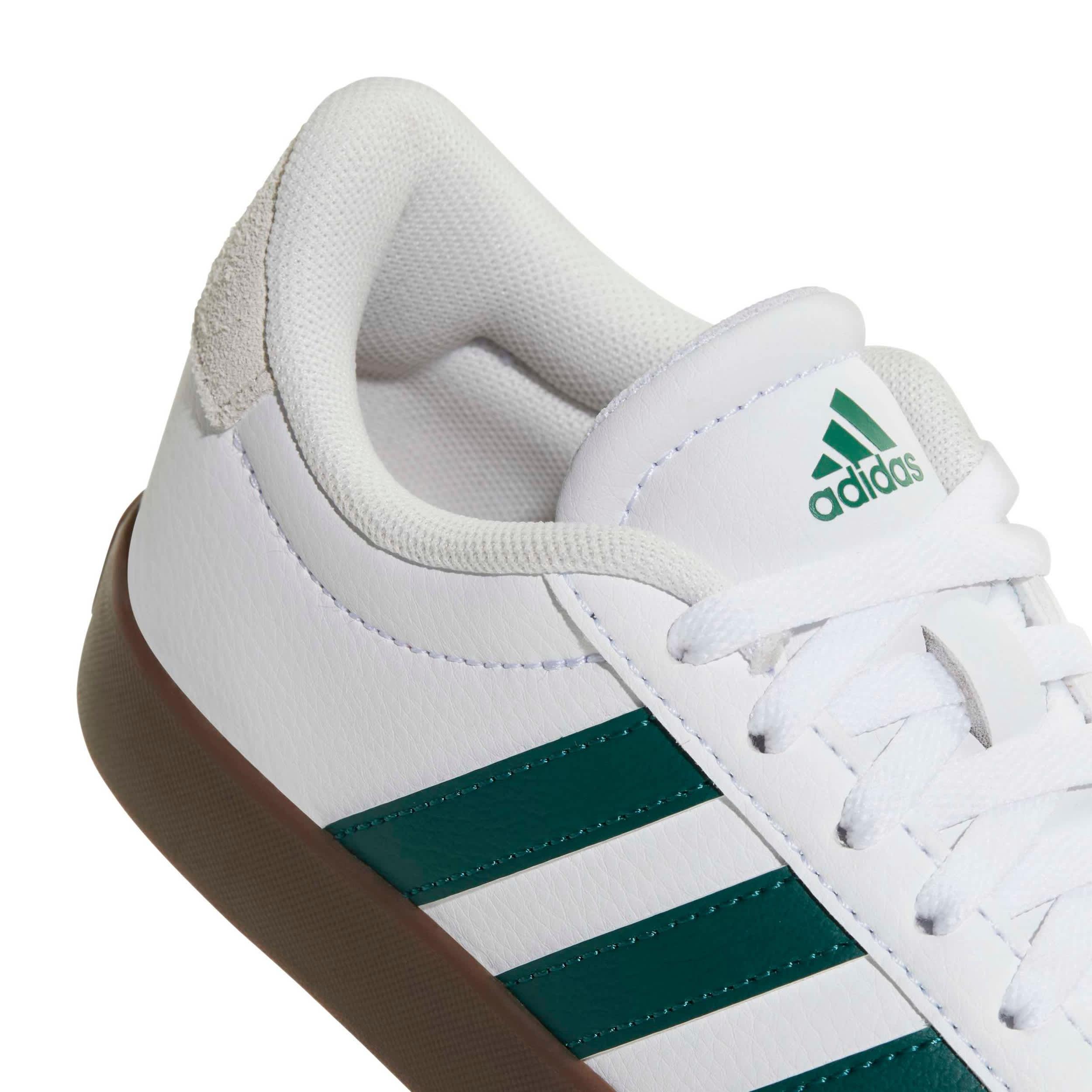 ADIDAS-BOYS LITTLE-BIG KID VL COURT 3.0 SNEAKER-WHITE & GREEN
