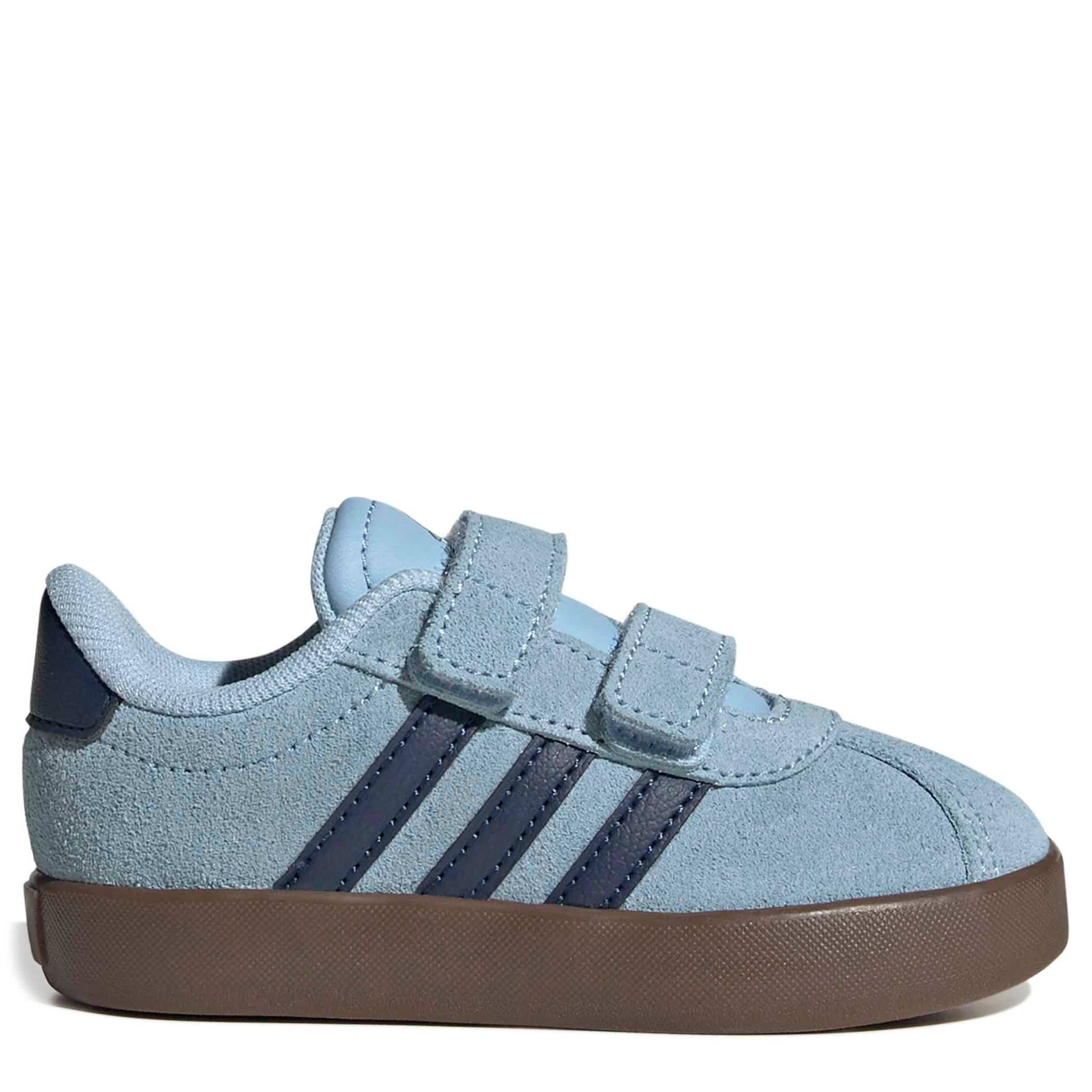 ADIDAS-BOYS TODDLER VL COURT 3.0 SNEAKER-BLUE & DARK BLUE