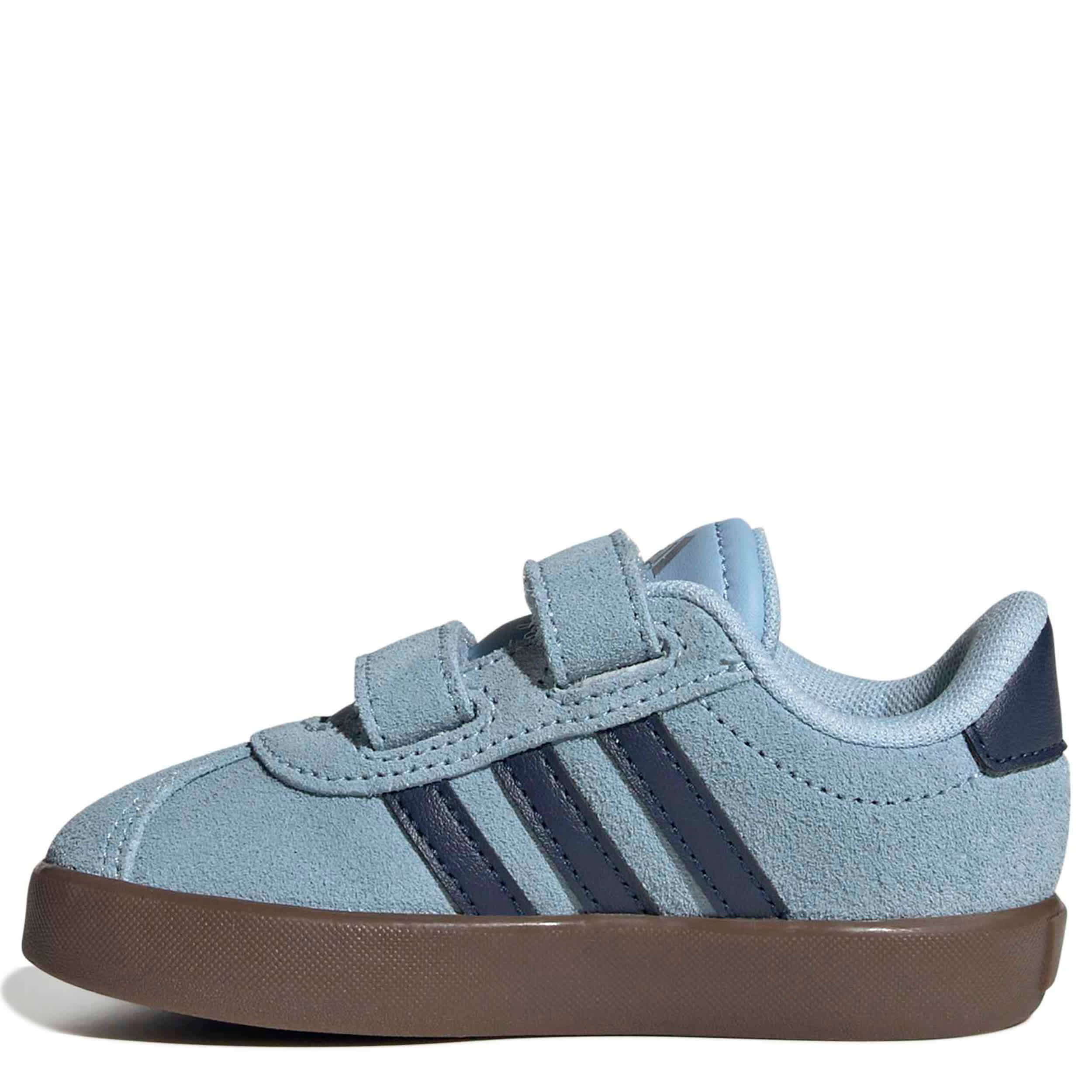 ADIDAS-BOYS TODDLER VL COURT 3.0 SNEAKER-BLUE & DARK BLUE