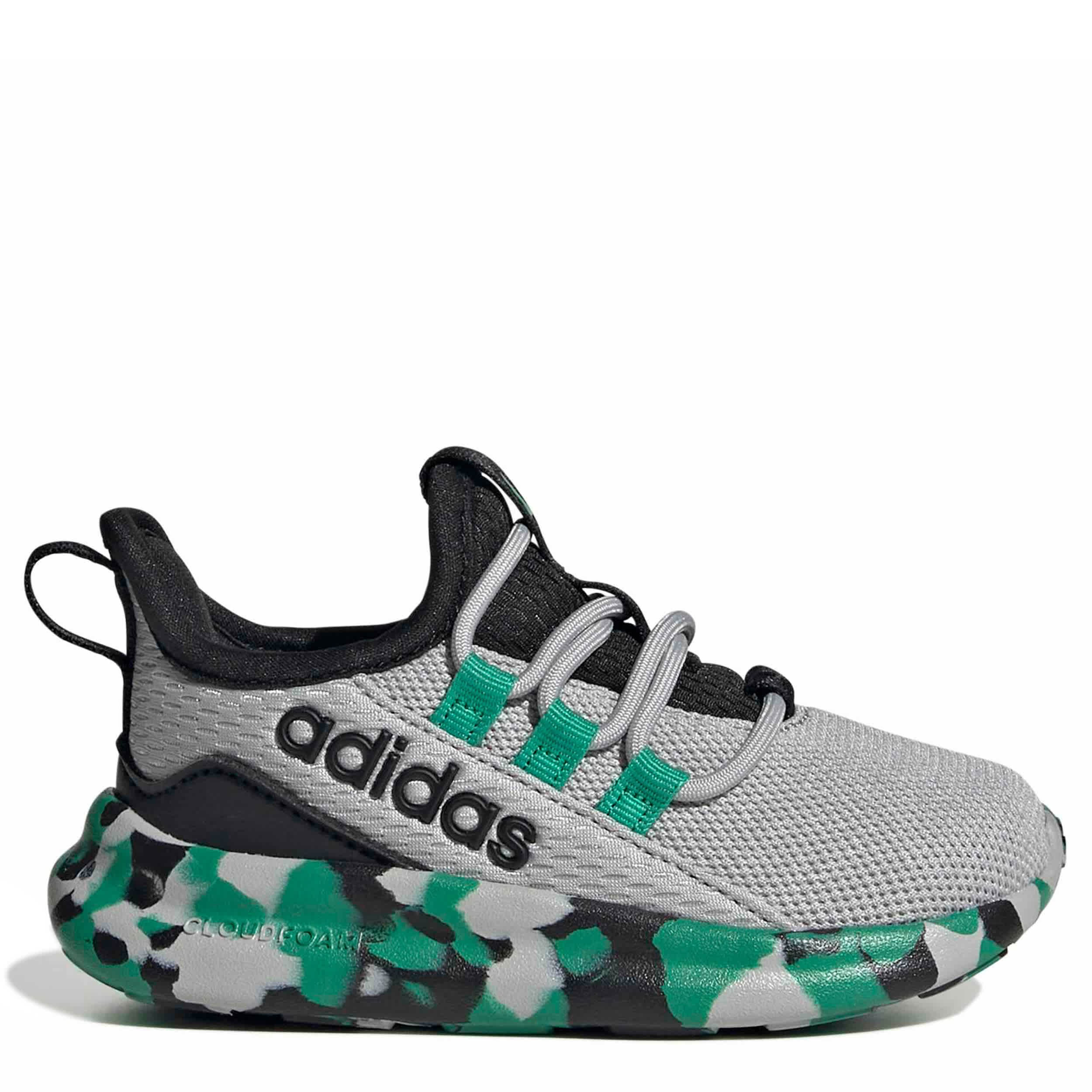 ADIDAS-BOYS TODDLER LITE RACER ADAPT 8.0 SNEAKER-GREY & GREEN