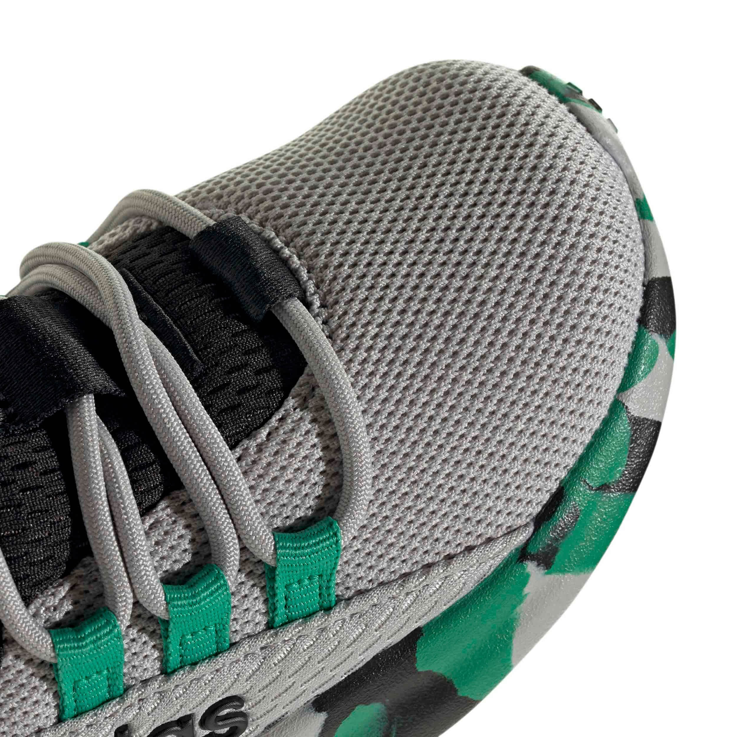 ADIDAS-BOYS TODDLER LITE RACER ADAPT 8.0 SNEAKER-GREY & GREEN